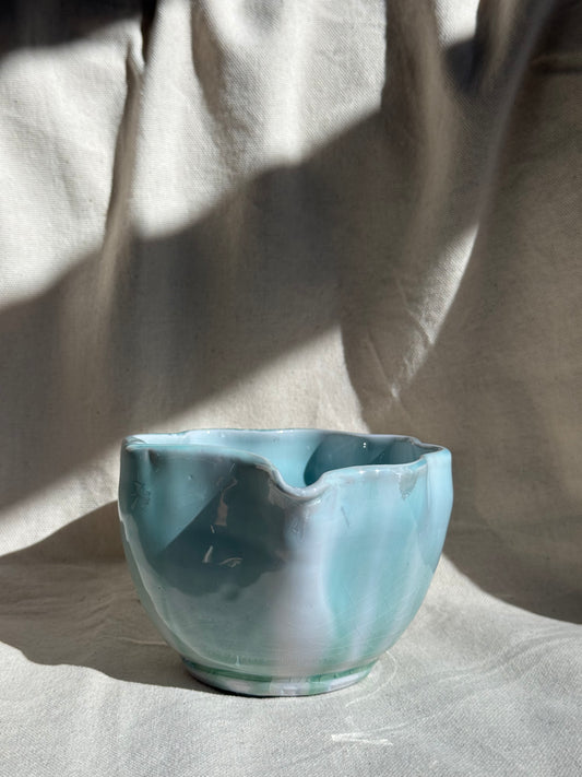 MATCHA BOWL DRIP GREEN IRREGULAR KATAKUCHI 🌸