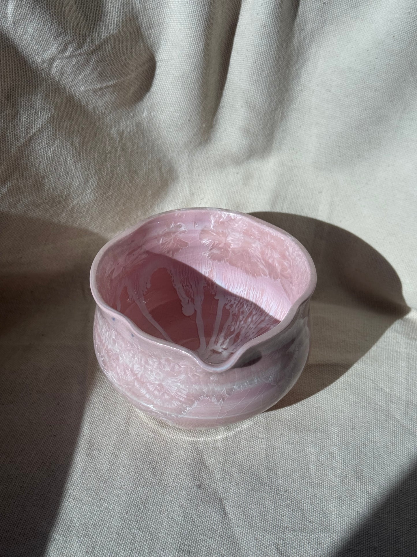 MATCHA BOWL CANDY PINK FLORAL KATAKUCHI 🌸