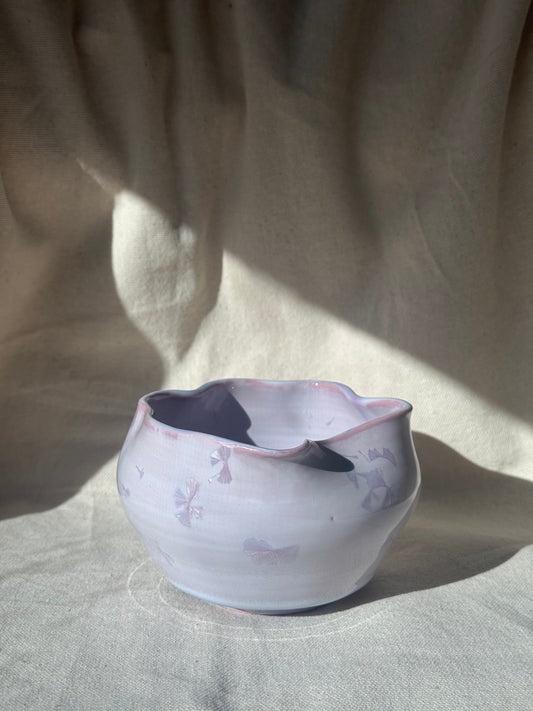 MATCHA BOWL EGGSHELL CANDY PINK LILAC KATAKUCHI 🌸