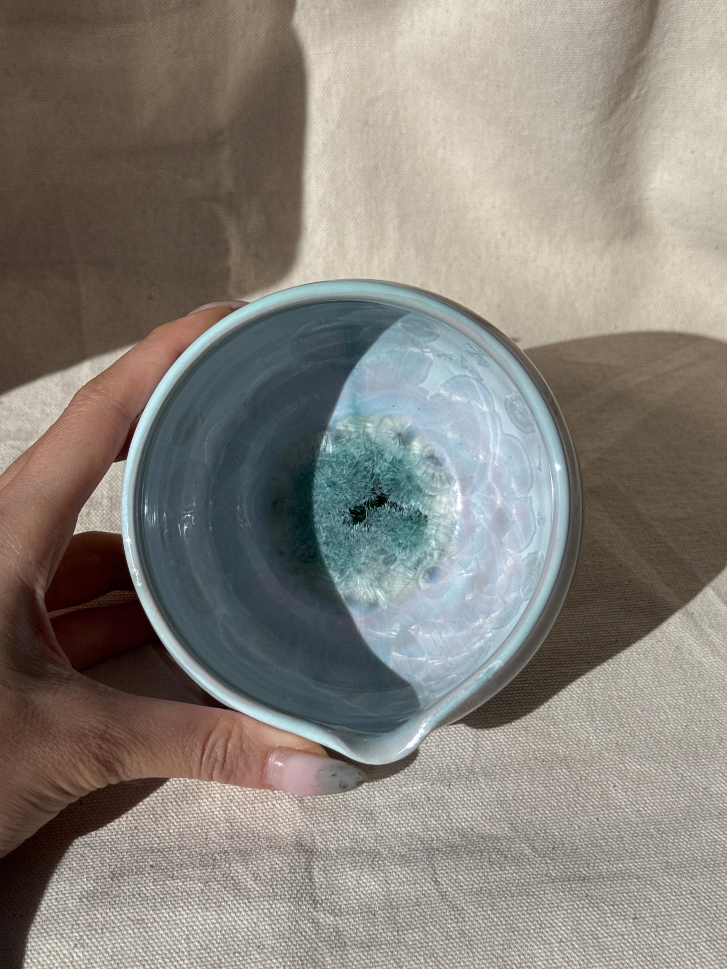 MATCHA BOWL BLUE PINK MARBLE LILAC KATAKUCHI 🌸