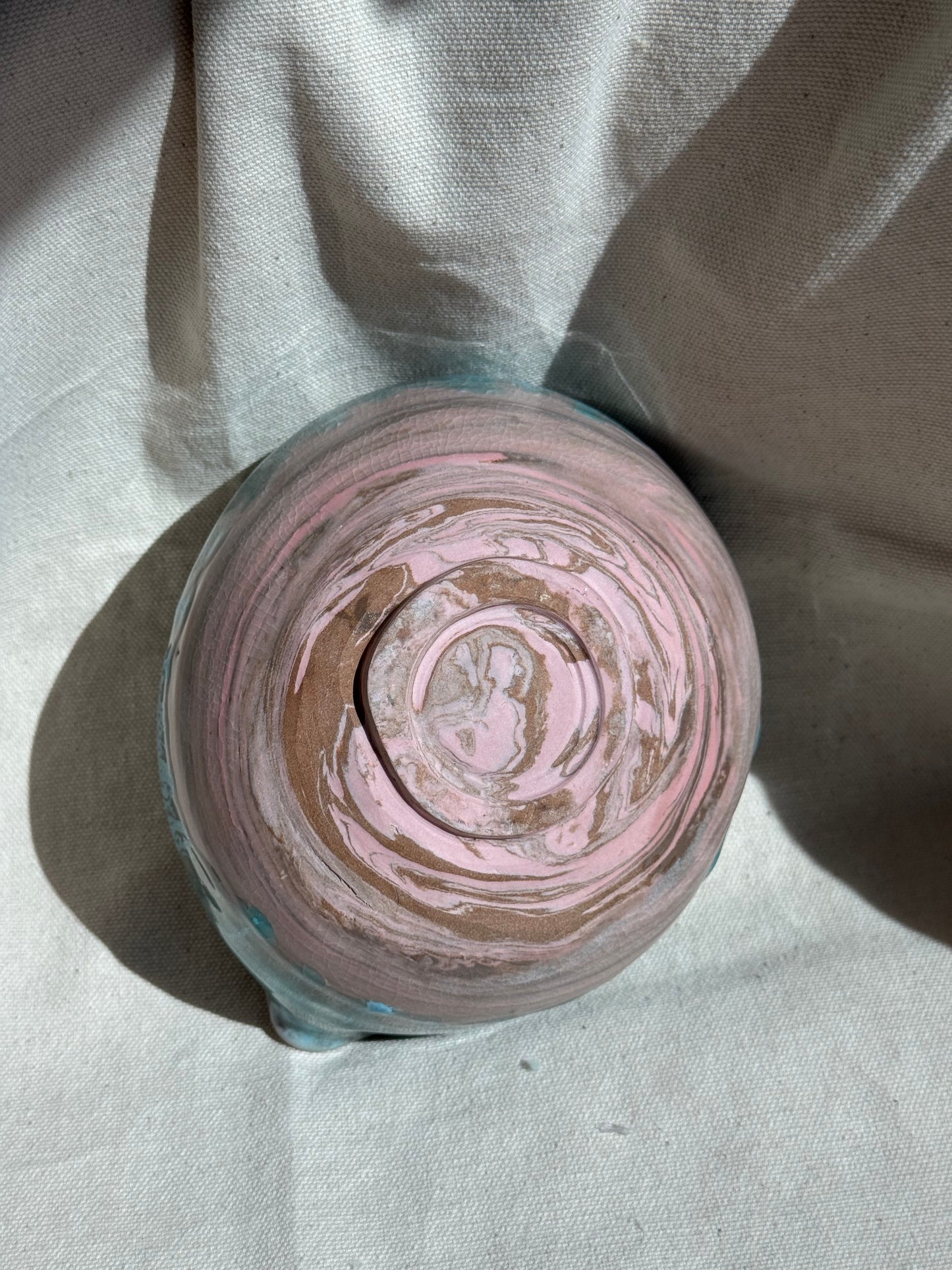 MATCHA BOWL TEAL BLUE OMBRE IRREGULAR KATAKUCHI 🌸