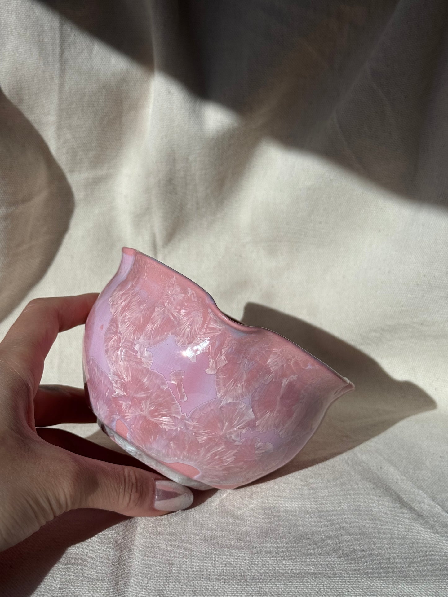 MATCHA BOWL CANDY PINK FLORAL KATAKUCHI 🌸