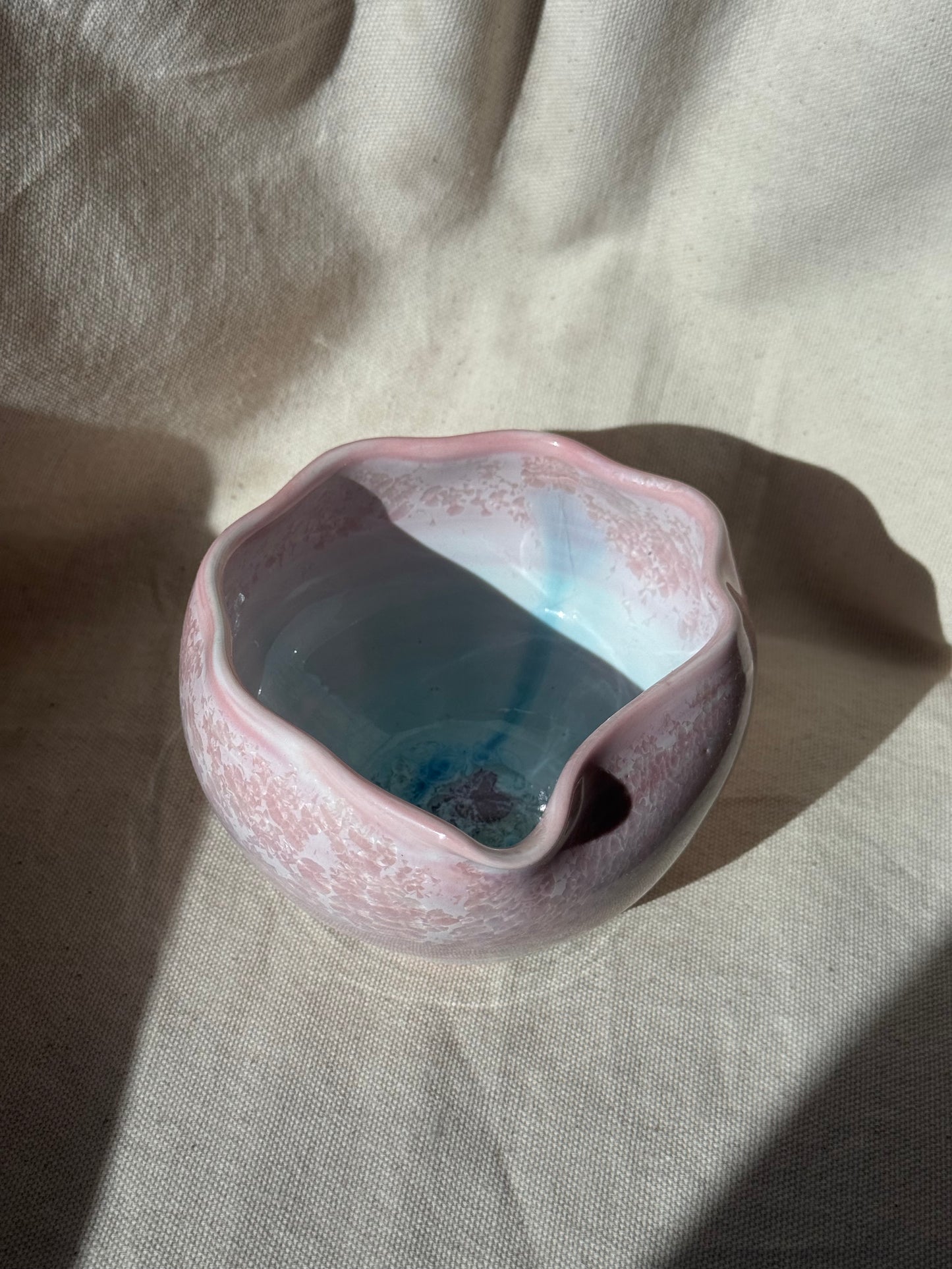 MATCHA BOWL CELADON PINK EGGSHELL KATAKUCHI 🌸