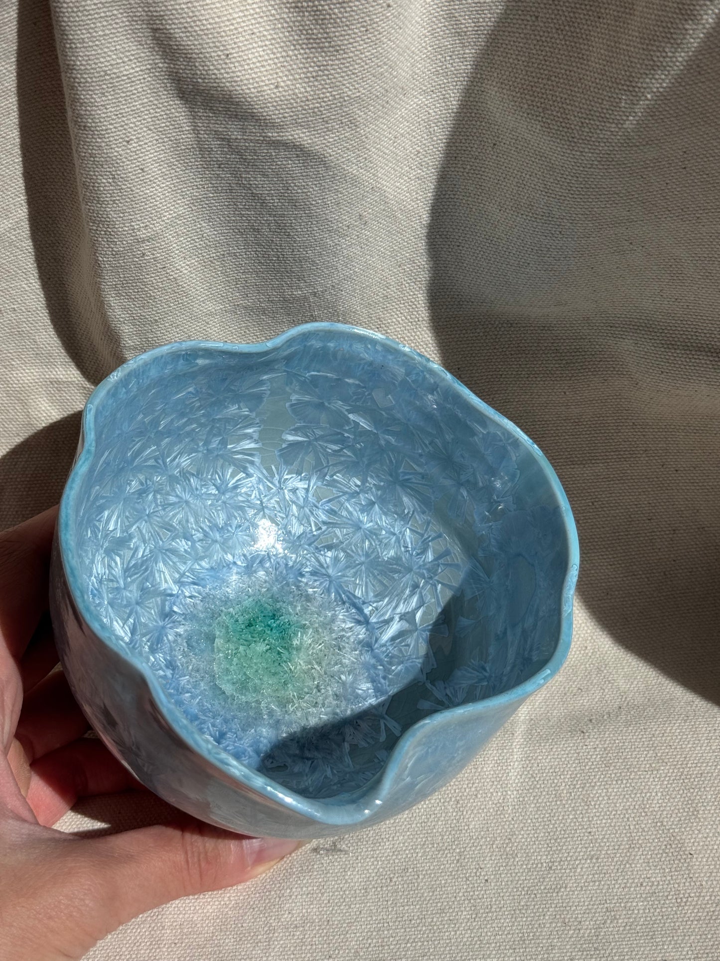 MATCHA BOWL COOL BLUE LEAF KATAKUCHI 🌸