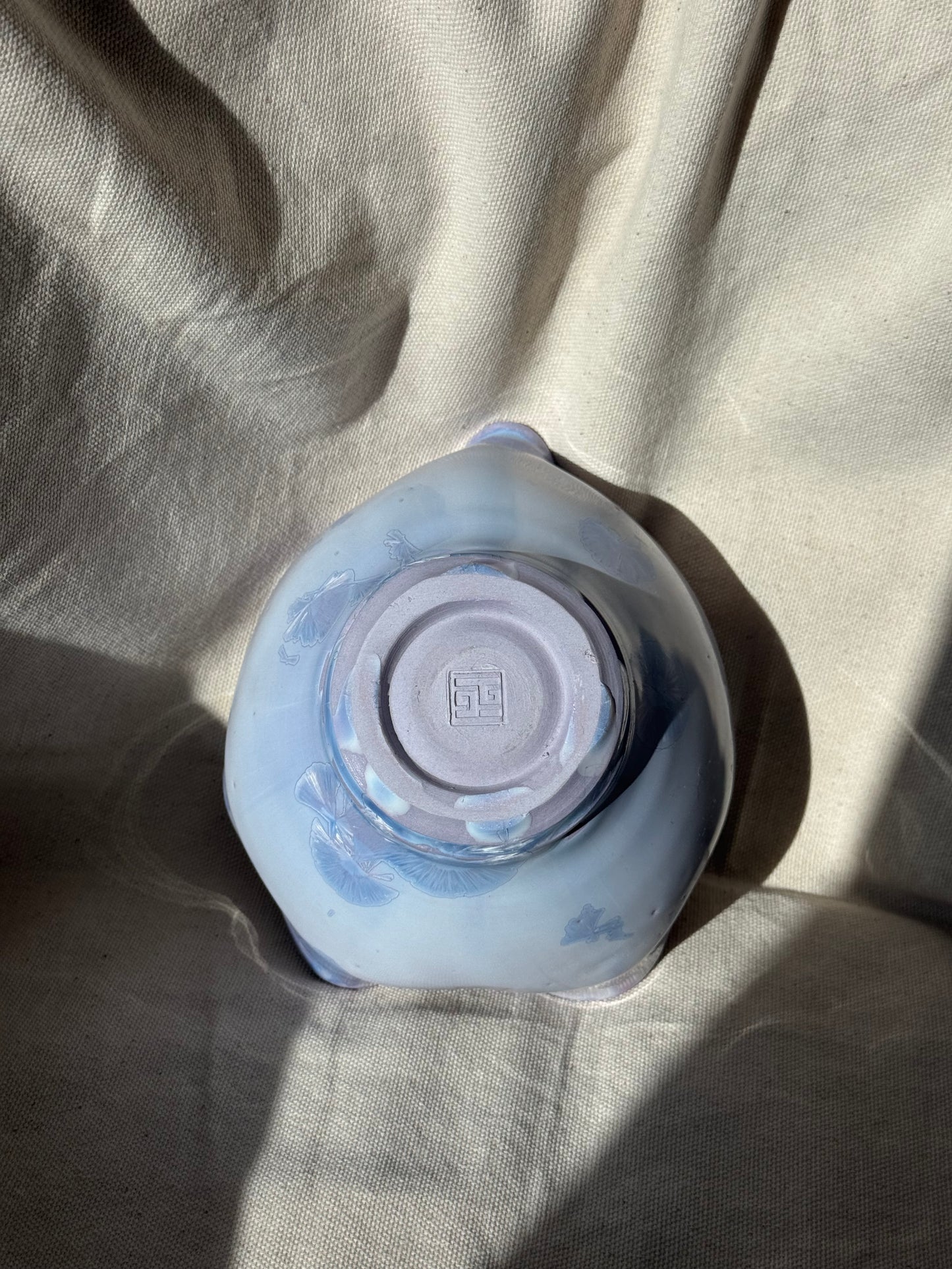 MATCHA BOWL LILAC IRREGULAR FLORAL KATAKUCHI 🌸