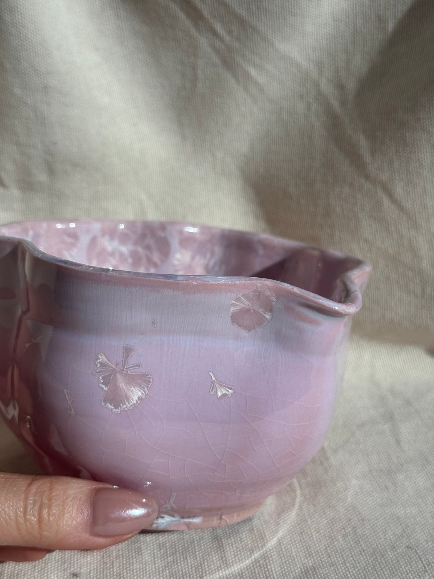 MATCHA BOWL PINK FLORAL KATAKUCHI 🌸