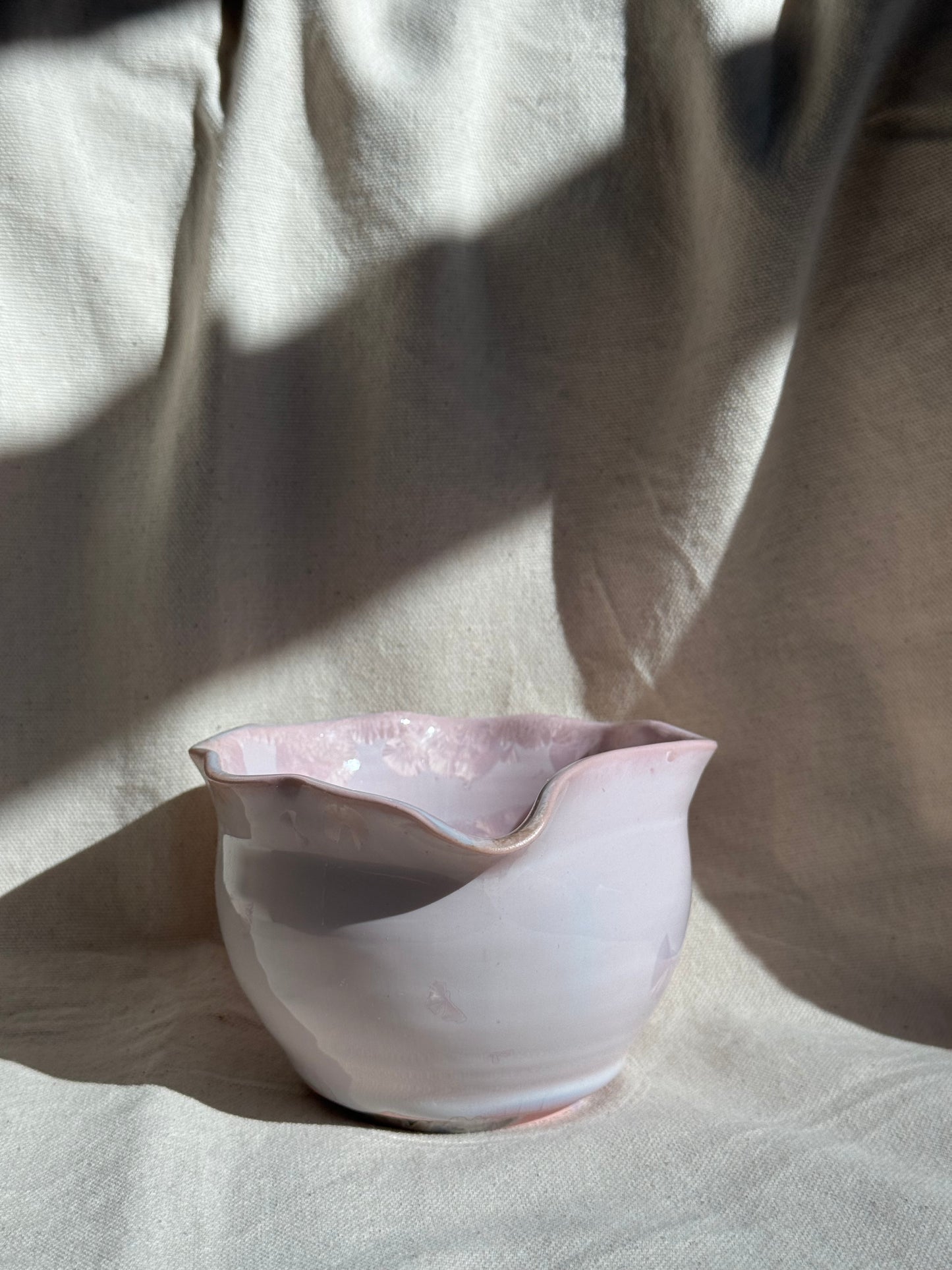 MATCHA BOWL IRREGULAR FLORAL KATAKUCHI 🌸