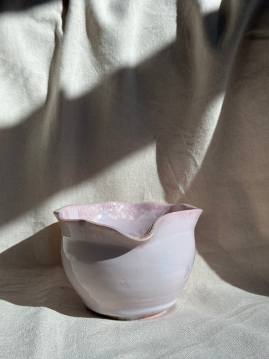 MATCHA BOWL IRREGULAR FLORAL KATAKUCHI 🌸