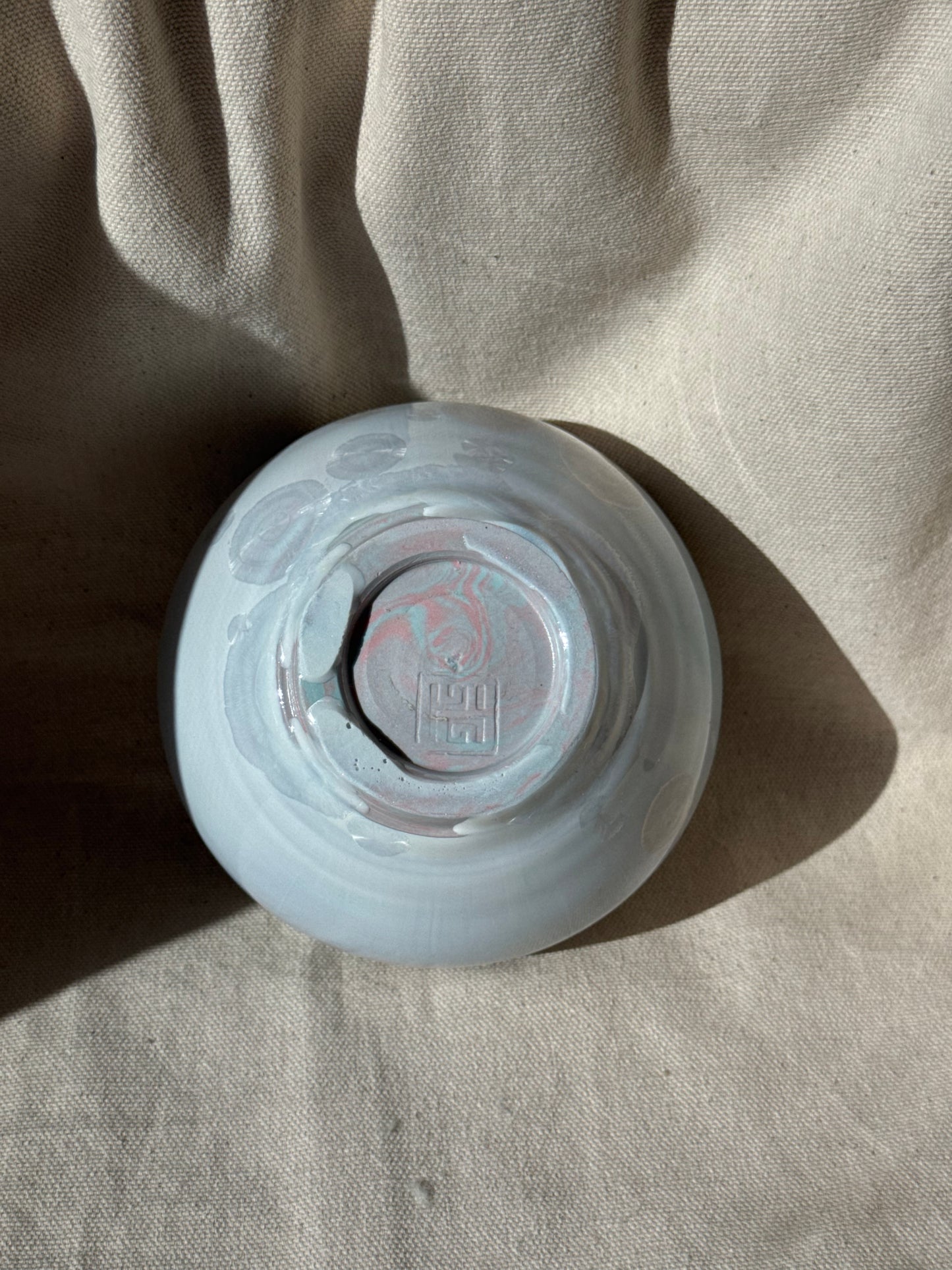 MATCHA BOWL BLUE PINK MARBLE LILAC KATAKUCHI 🌸