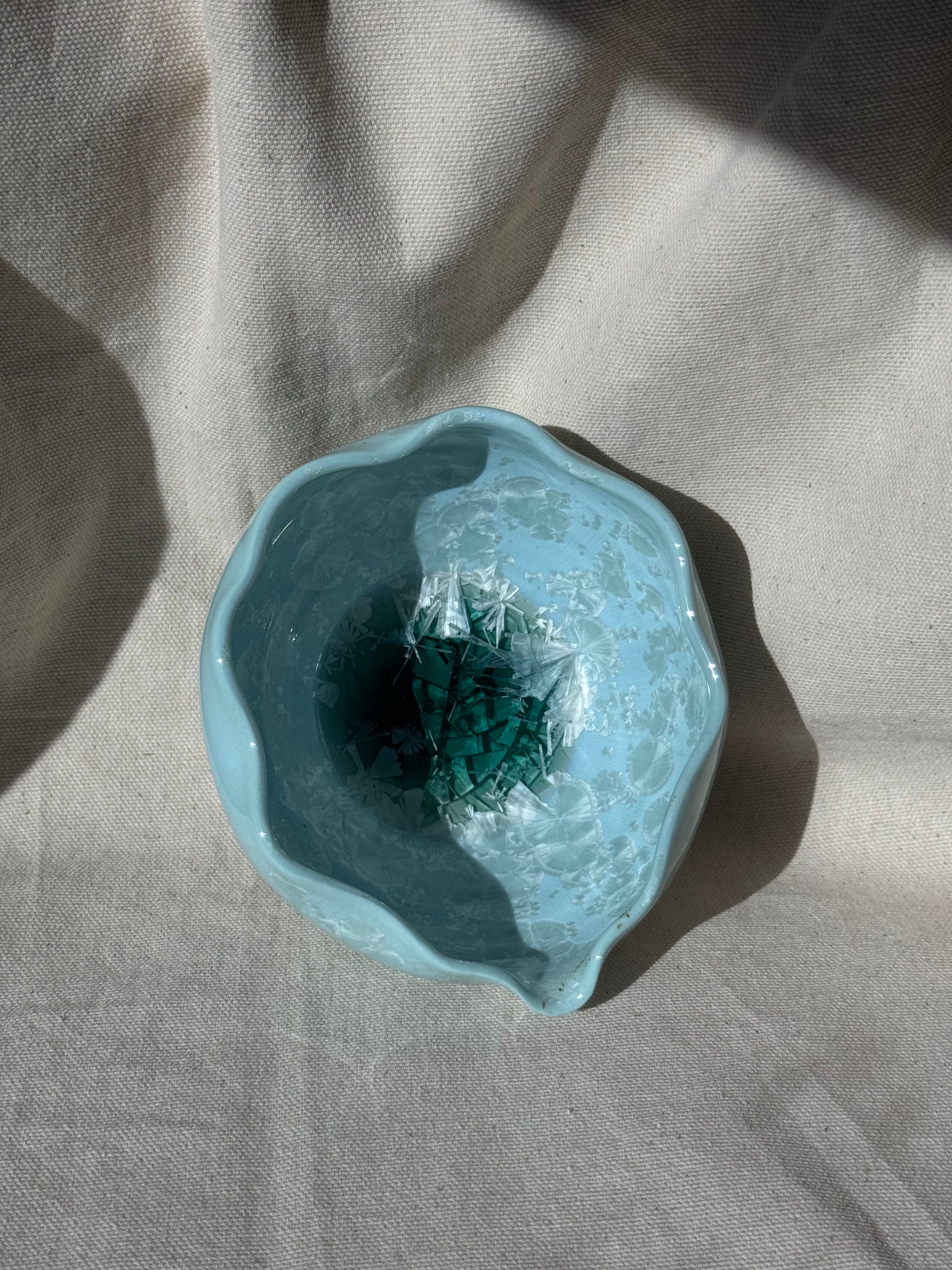 MATCHA BOWL MINTY RUFFLE FLORAL KATAKUCHI 🌸