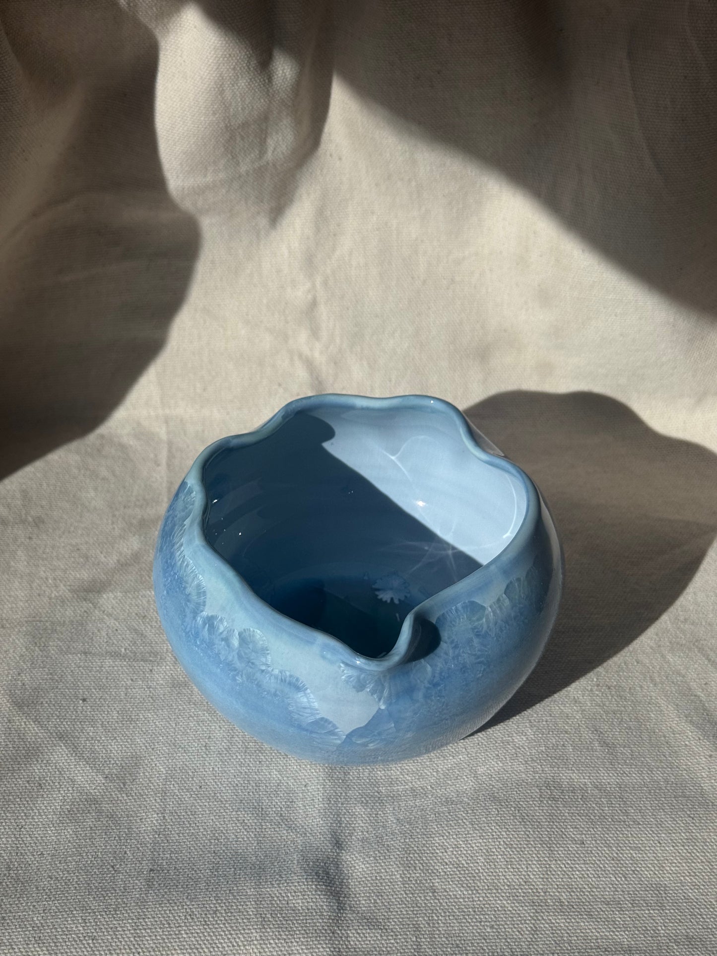 MATCHA BOWL BLUE LILAC EGGSHELL KATAKUCHI 🌸