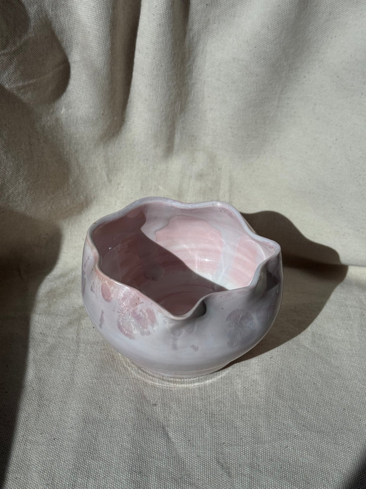 MATCHA BOWL MILKY PINK IRREGULAR KATAKUCHI 🌸