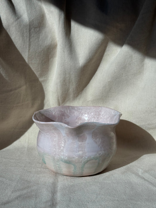 MATCHA BOWL CANDY MARBLE WAVY FLORAL KATAKUCHI 🌸