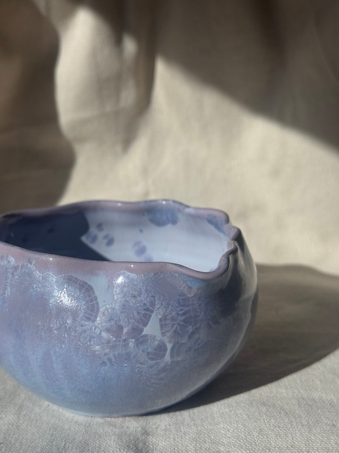 MATCHA BOWL PURPLE EGGSHELL KATAKUCHI 🌸