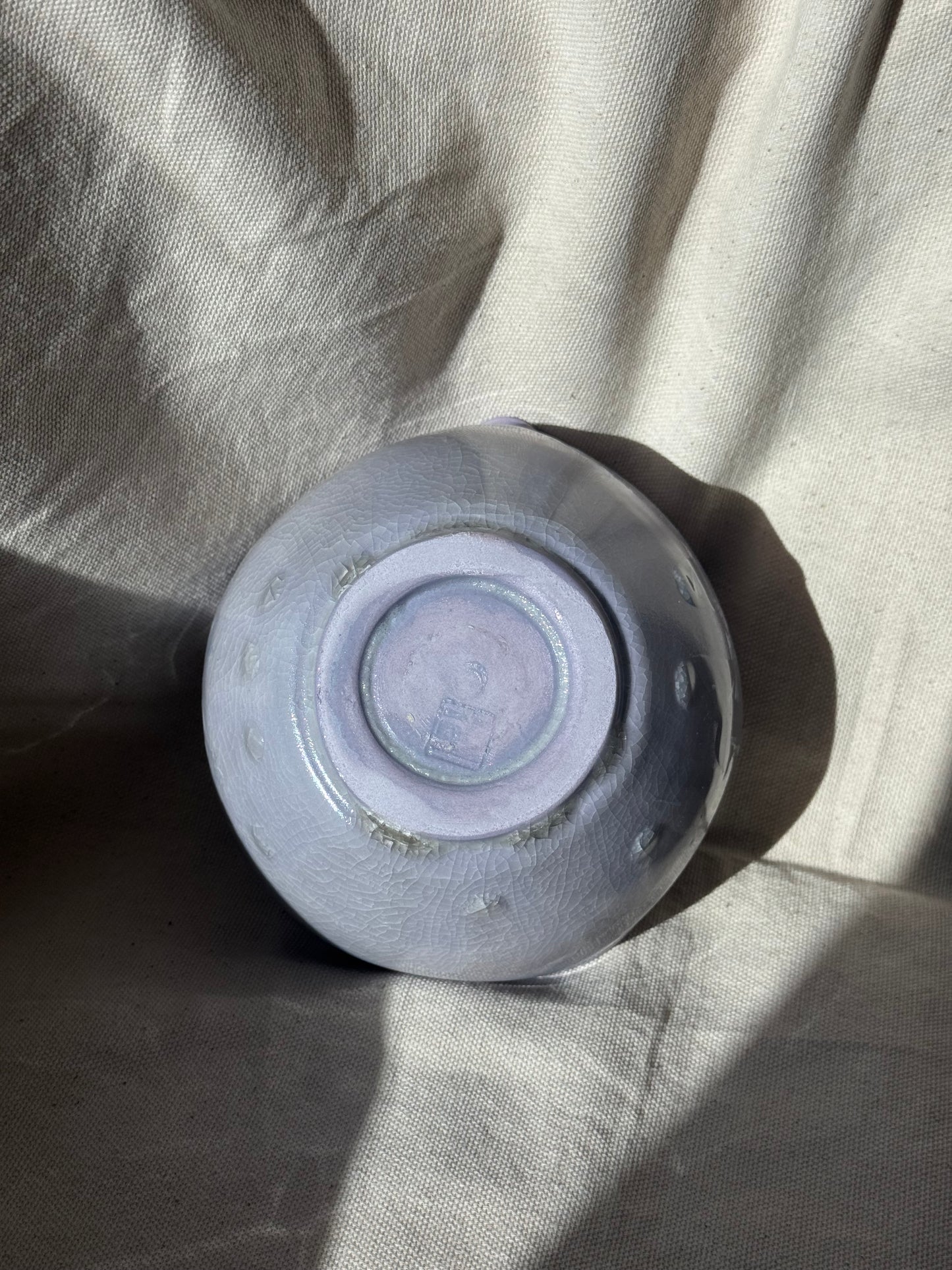 MATCHA BOWL PURPLE RUFFLE FLORAL KATAKUCHI 🌸