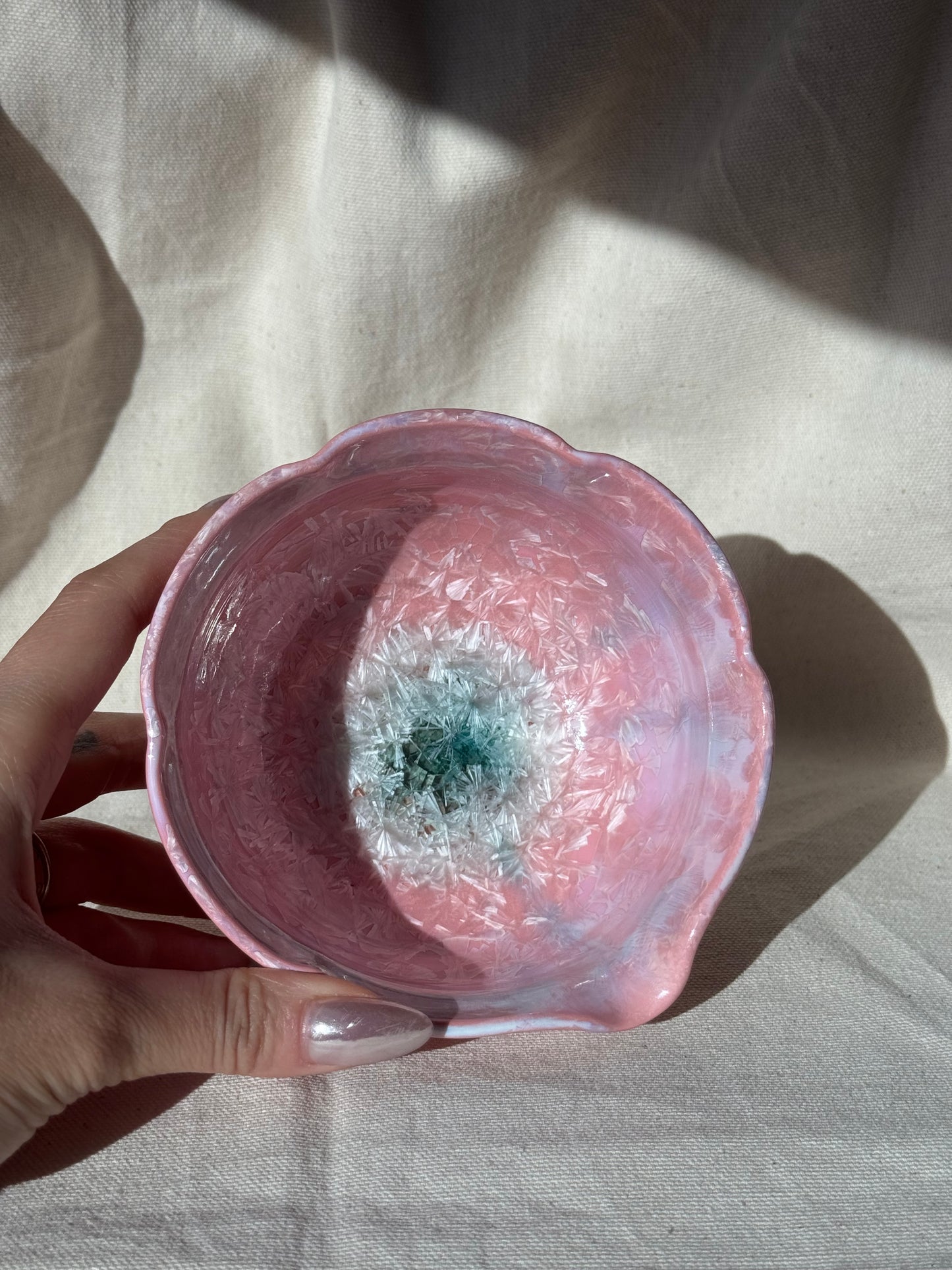 MATCHA BOWL CANDY PINK FLORAL KATAKUCHI 🌸