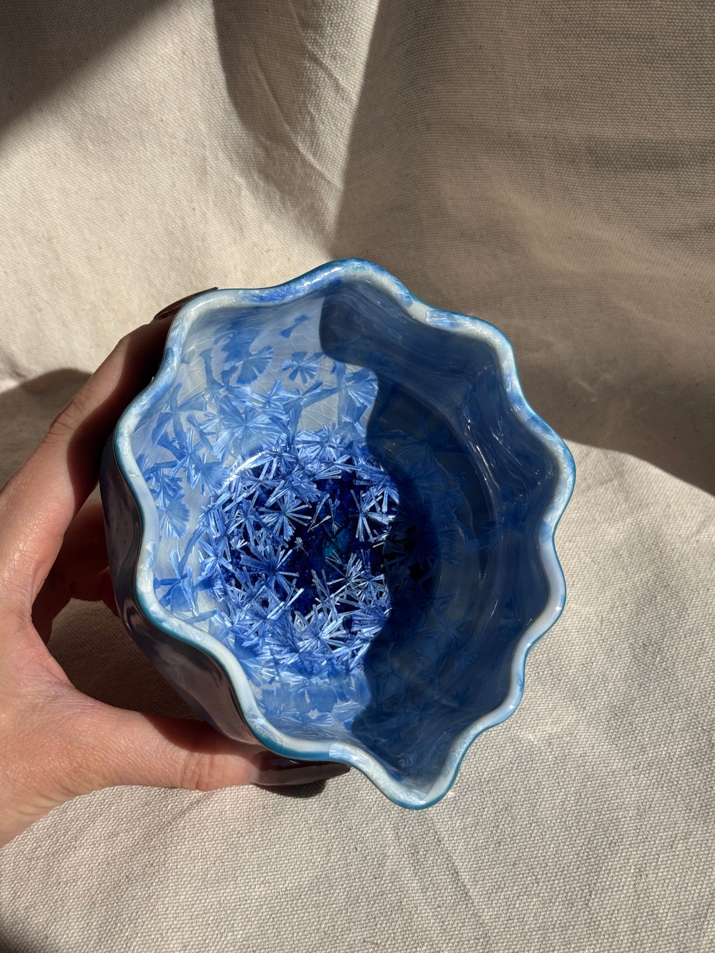 MATCHA BOWL SEASHELL DRIPPING GLAZE KATAKUCHI 🌸