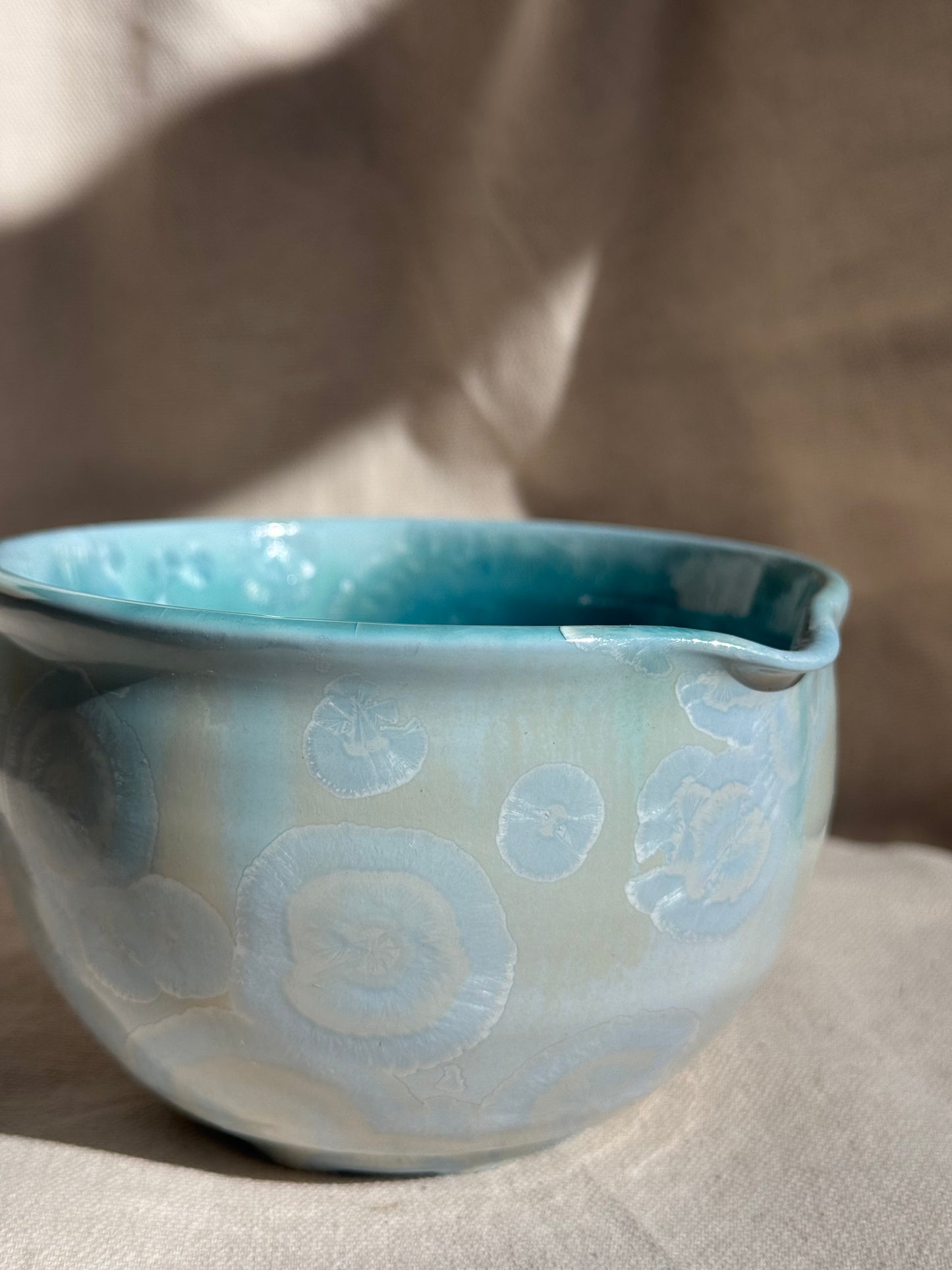MATCHA BOWL BLUE YELLOW TONE KATAKUCHI 🌸