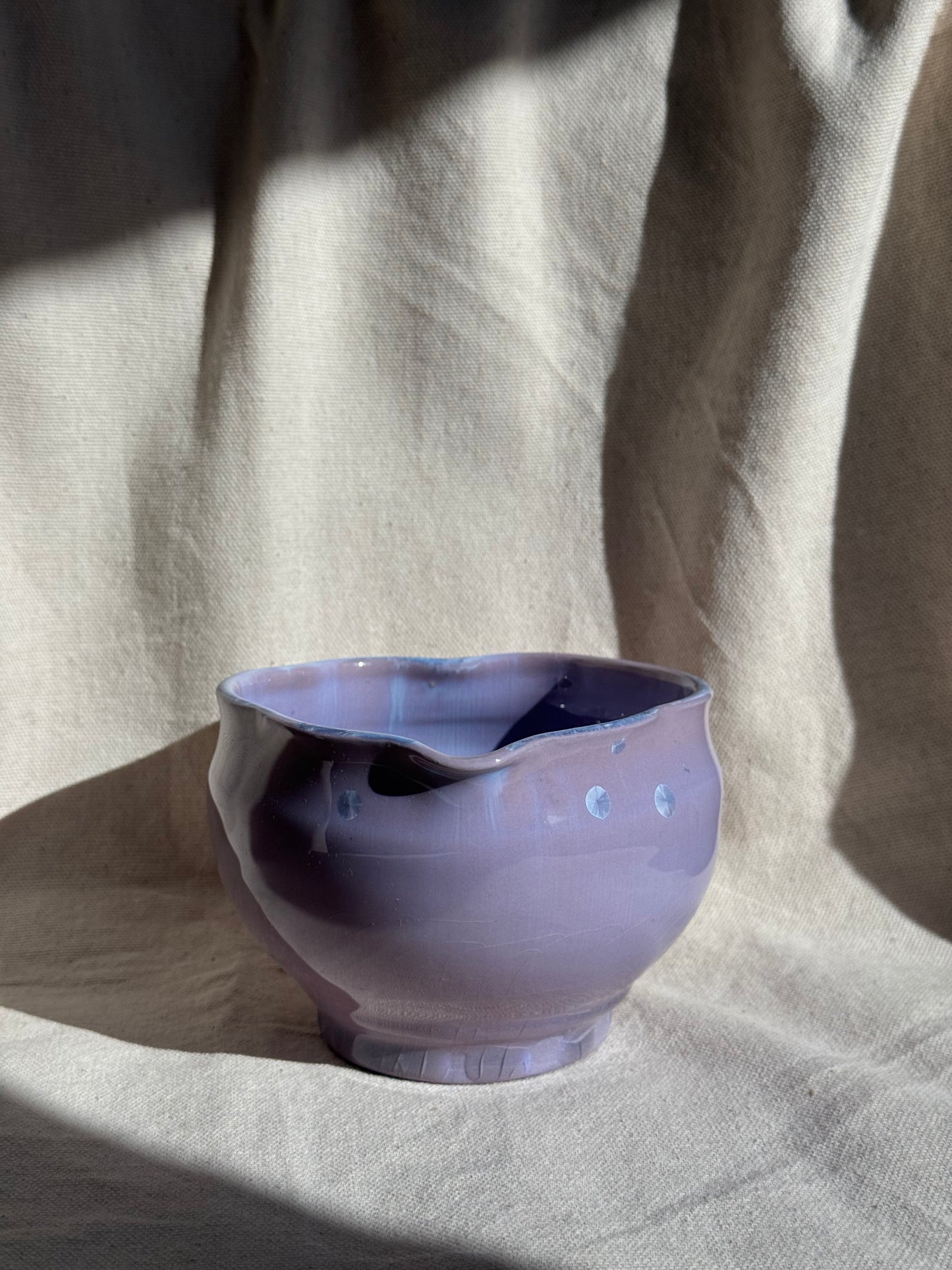MATCHA BOWL PURPLE FLORAL LOVE KATAKUCHI 🌸