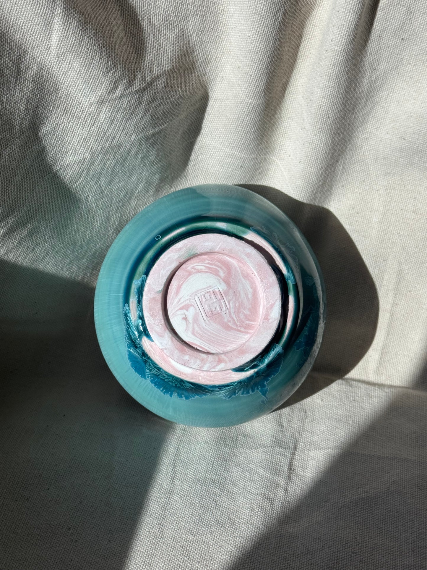 MATCHA BOWL OCEAN DRIP EGGSHELL KATAKUCHI 🌸