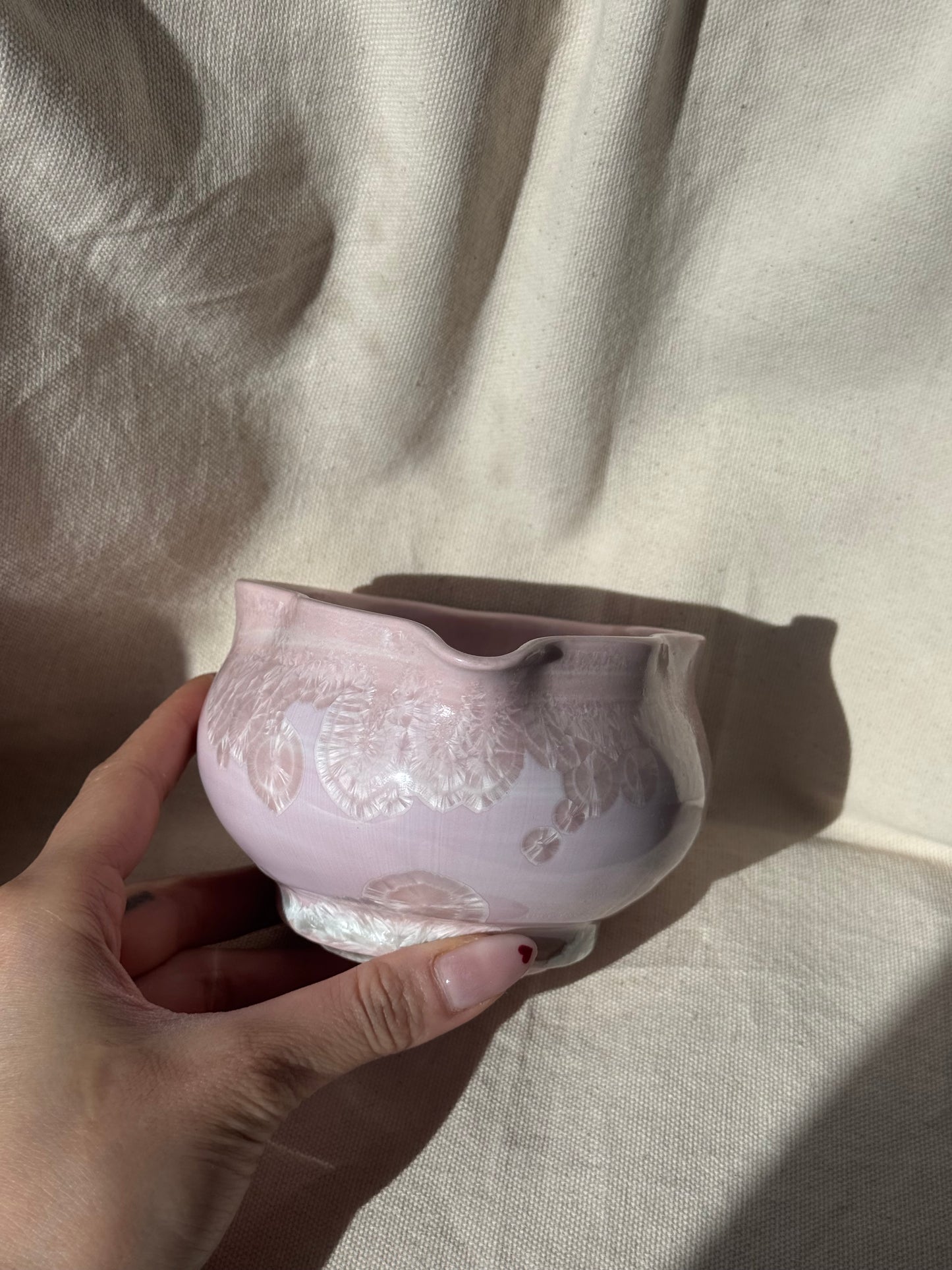 MATCHA BOWL CANDY PINK RUFFLE FLORAL LOVE KATAKUCHI 🌸