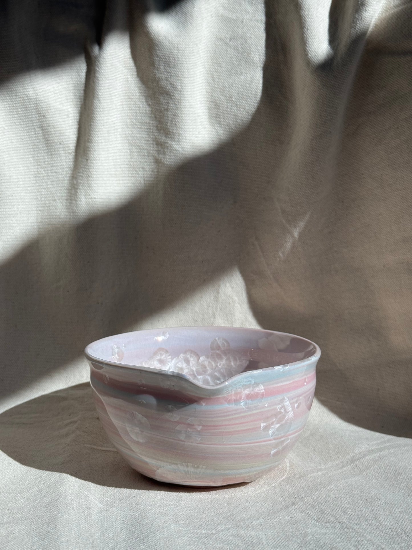 MATCHA BOWL RAINBOW GLAZE KATAKUCHI 🌸