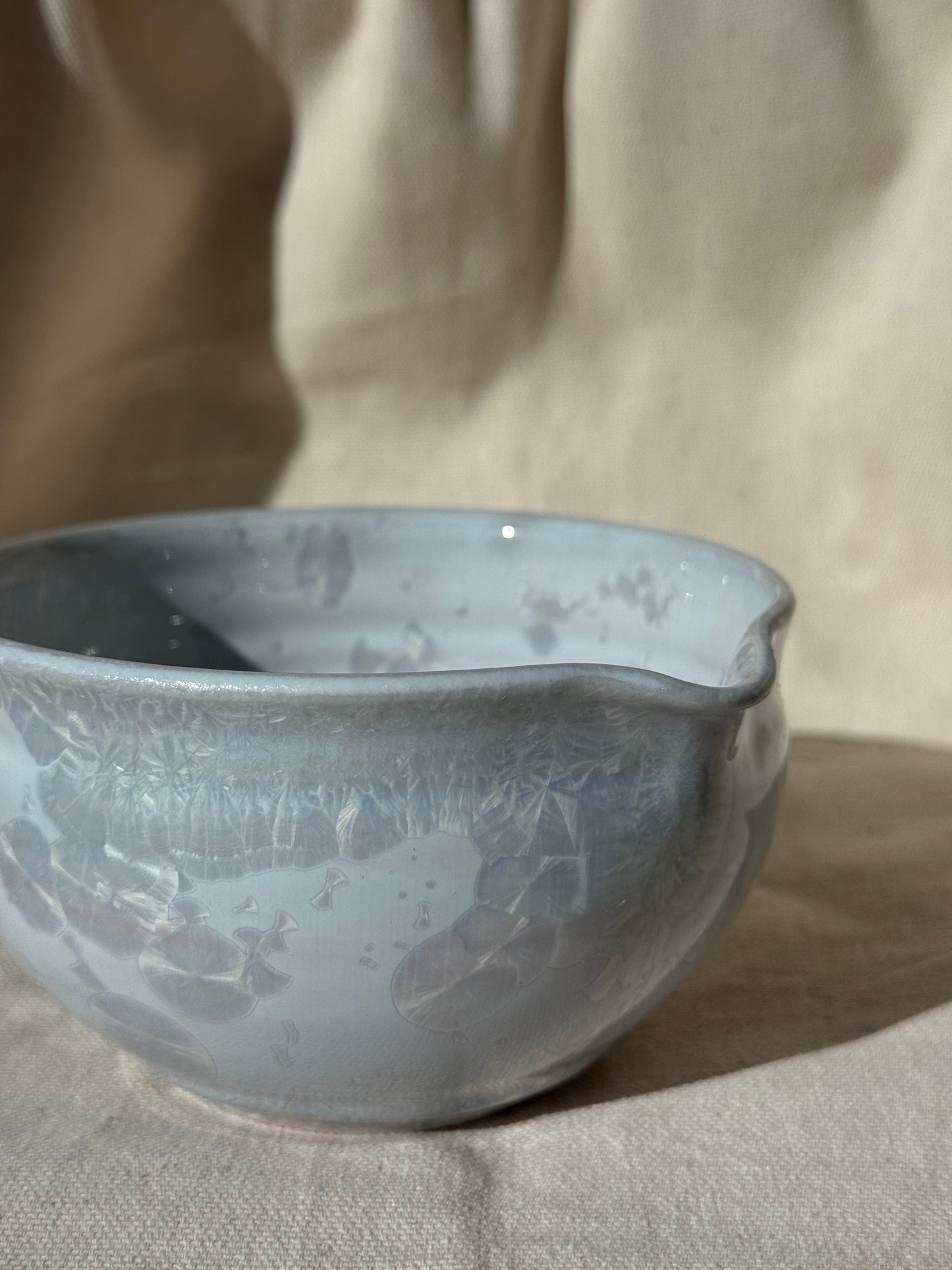 MATCHA BOWL MARBLE ASHY GREY GLAZE KATAKUCHI 🌸