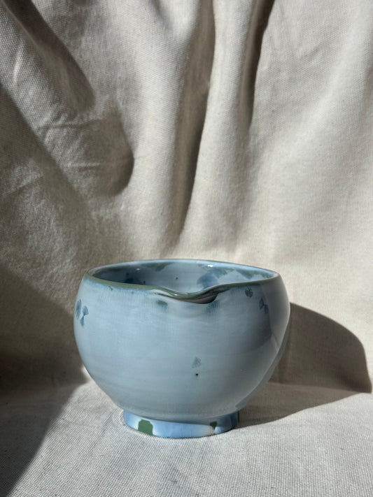 MATCHA BOWL BLUE GREEN CLAY KATAKUCHI 🌸
