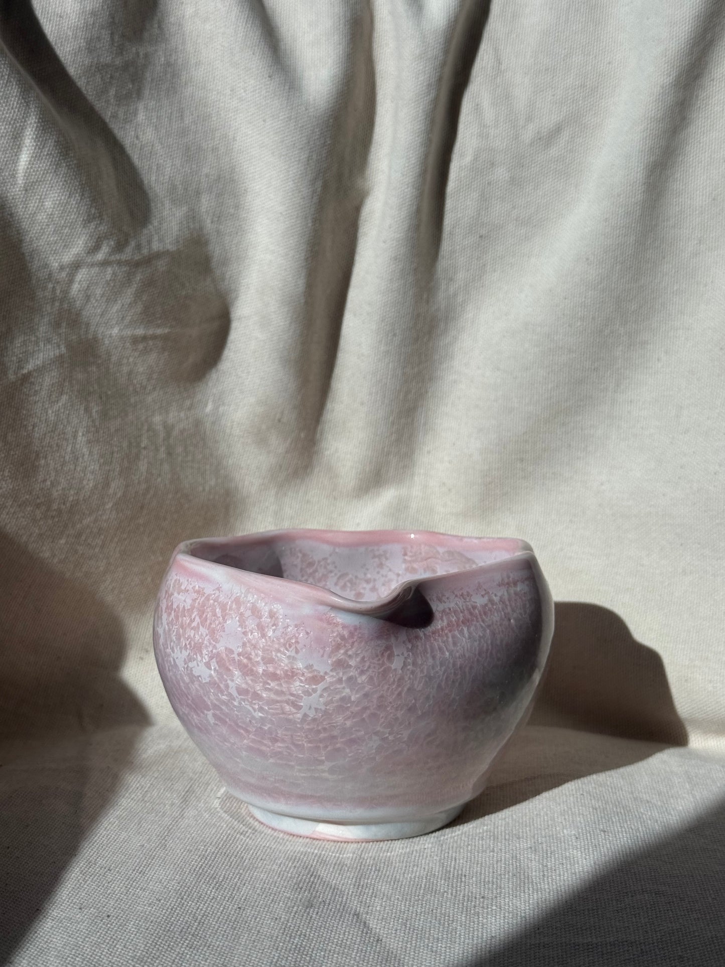 MATCHA BOWL CELADON PINK EGGSHELL KATAKUCHI 🌸