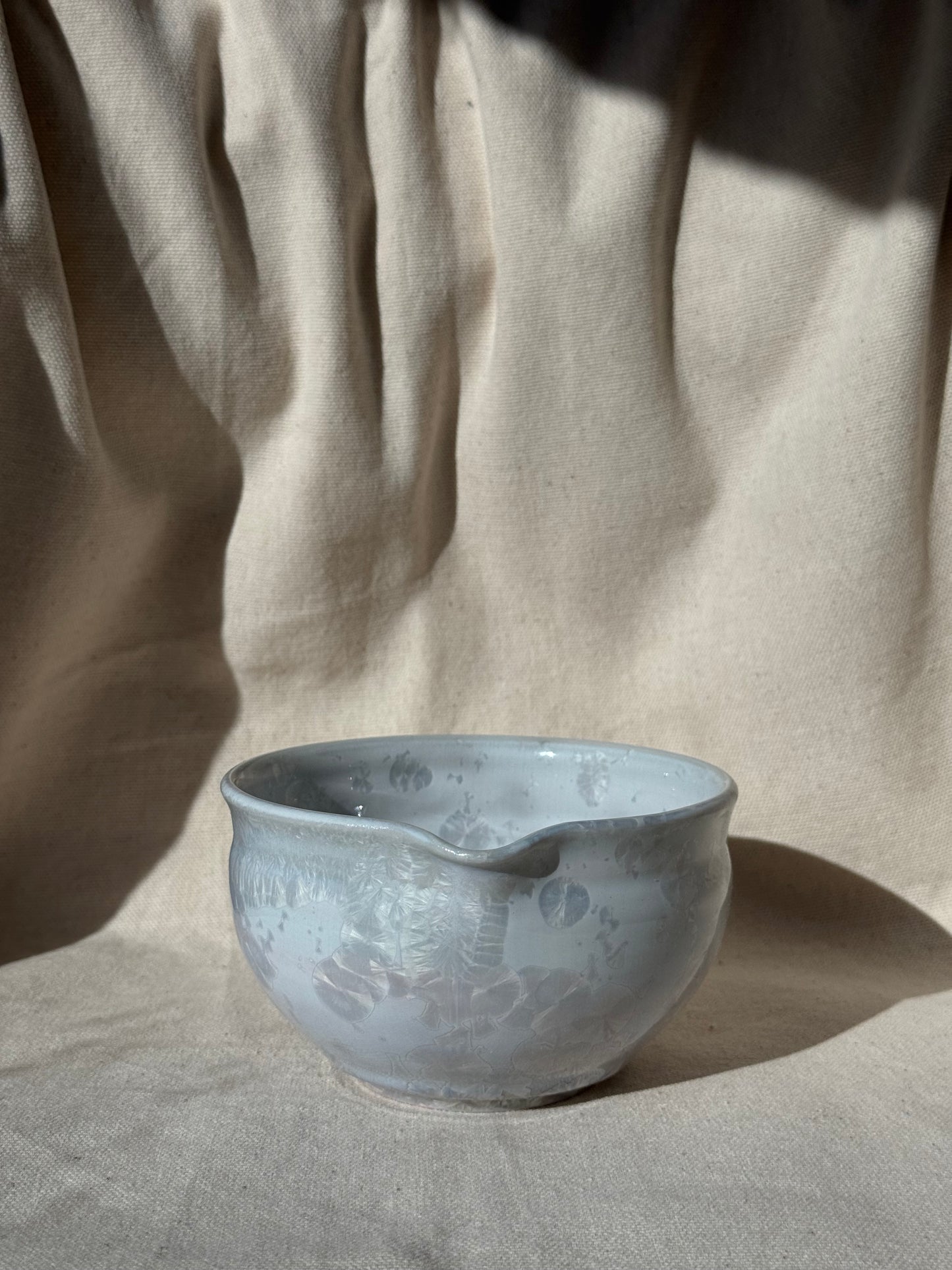 MATCHA BOWL MARBLE ASHY GREY GLAZE KATAKUCHI 🌸