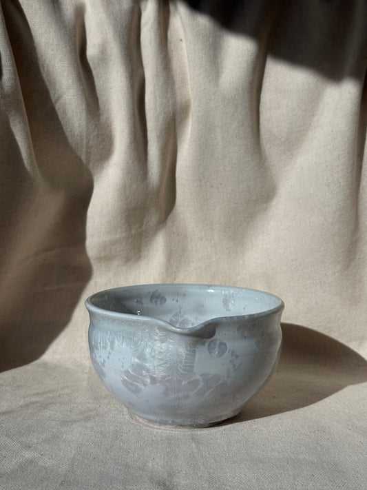 MATCHA BOWL MARBLE ASHY GREY GLAZE KATAKUCHI 🌸