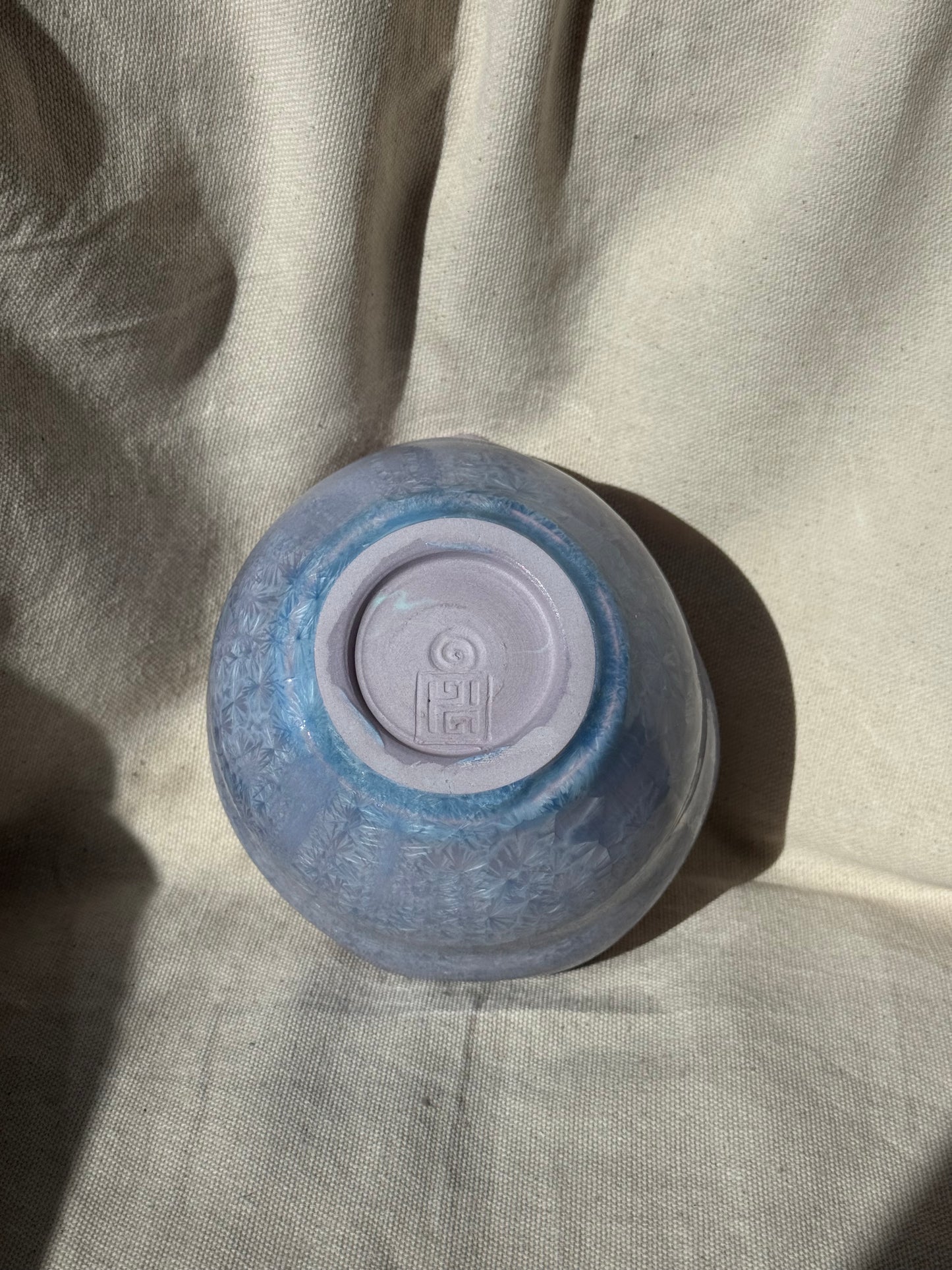 MATCHA BOWL PURPLE GLAZE IRREGULAR KATAKUCHI 🌸