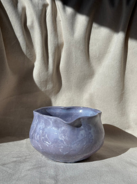 MATCHA BOWL PURPLE FLORAL LOVE KATAKUCHI 🌸