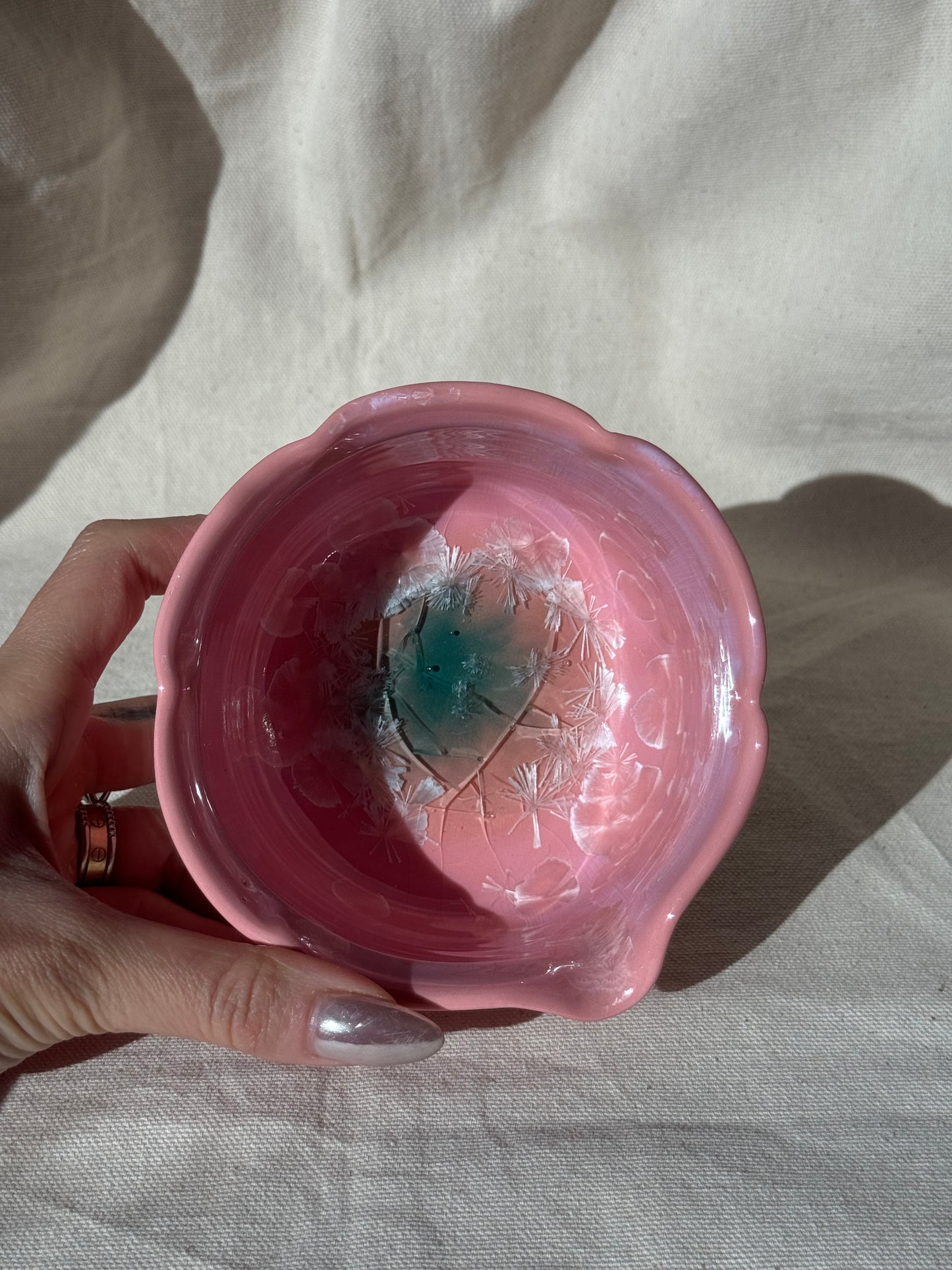 MATCHA BOWL CANDY PINK FLORAL KATAKUCHI 🌸