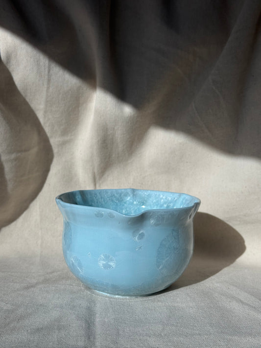 MATCHA BOWL BLUE MINTY FLORAL KATAKUCHI 🌸