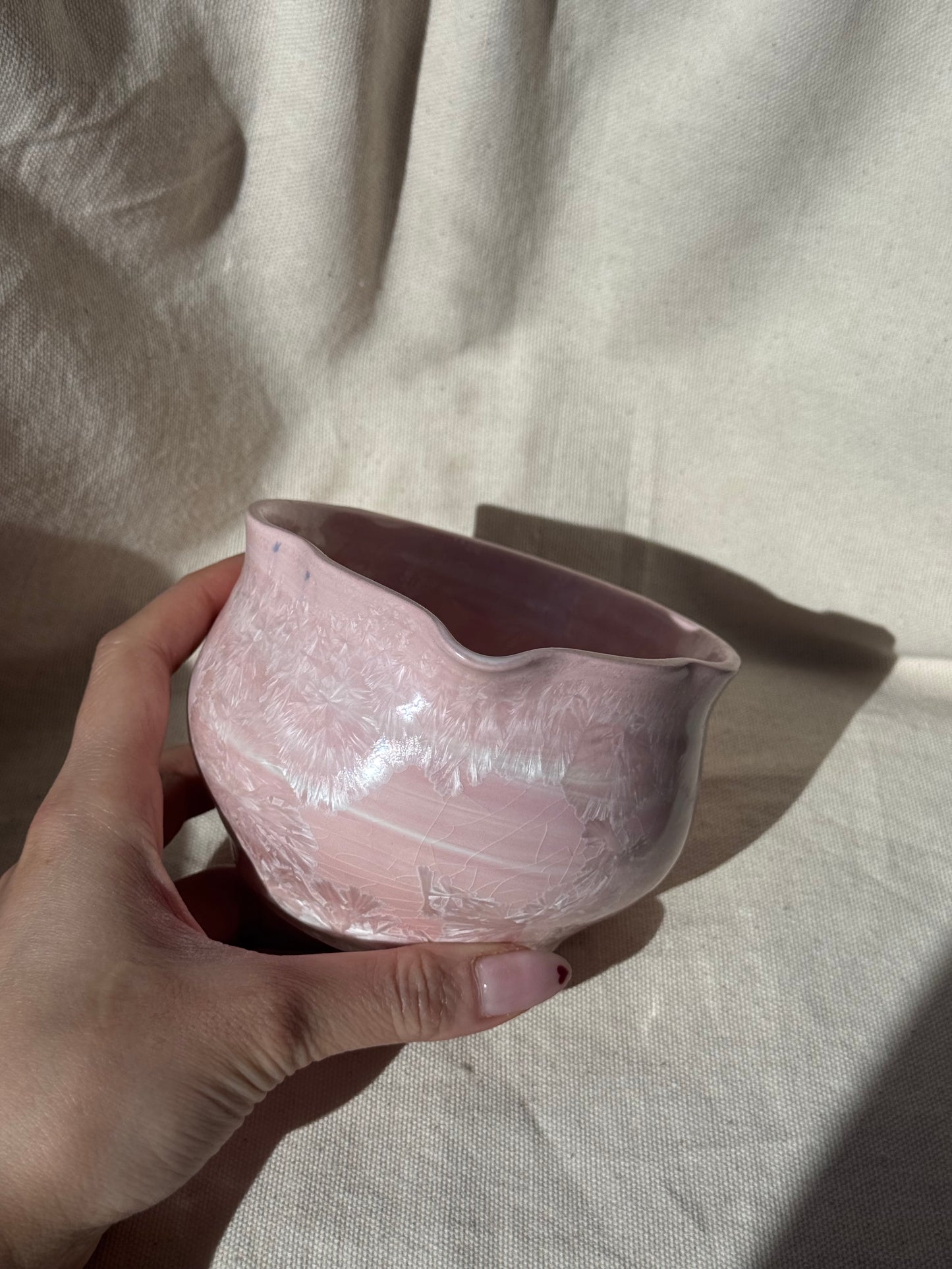MATCHA BOWL CANDY PINK FLORAL KATAKUCHI 🌸
