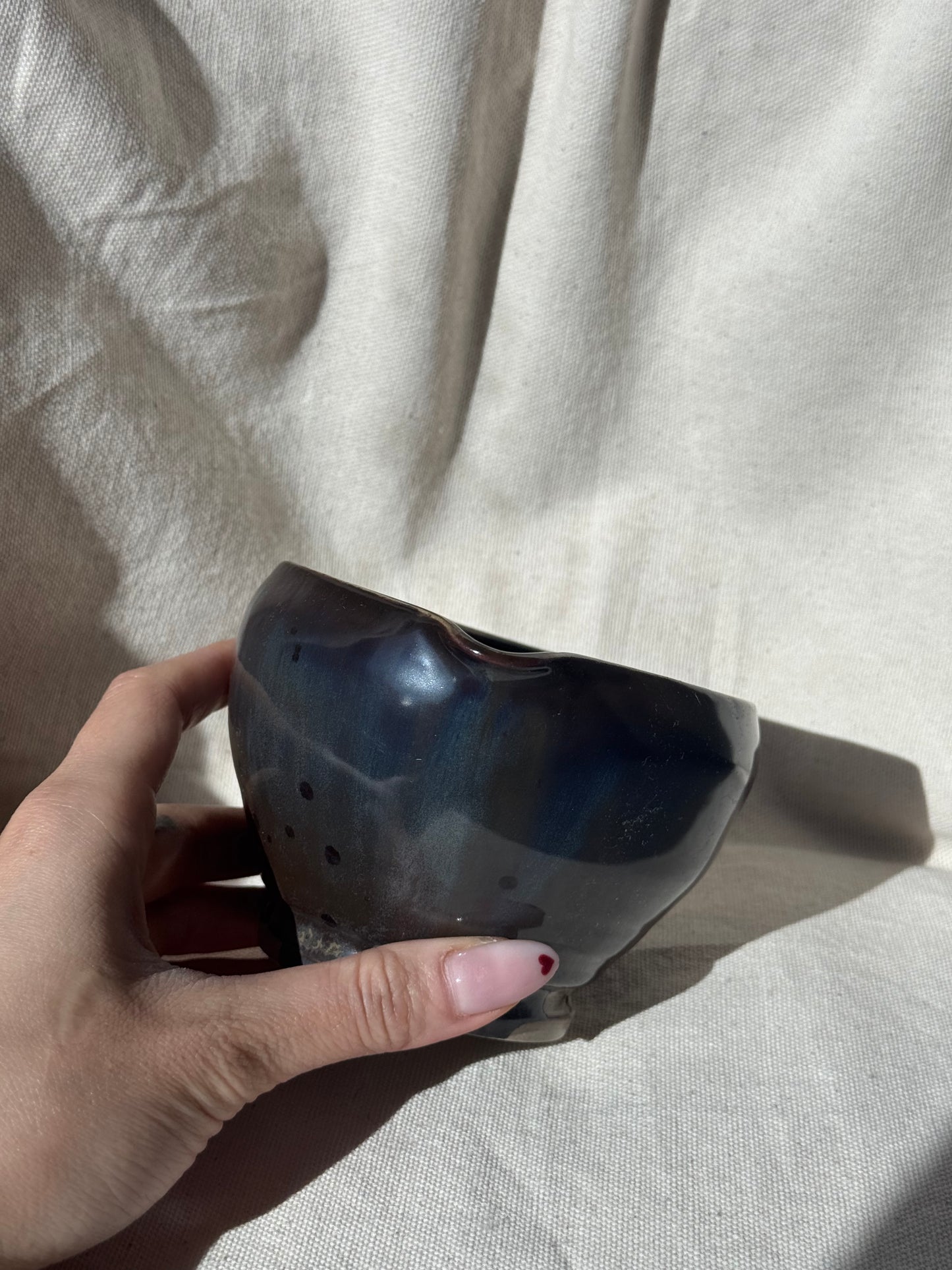 MATCHA BOWL BROWN BLUE KATAKUCHI 🌸