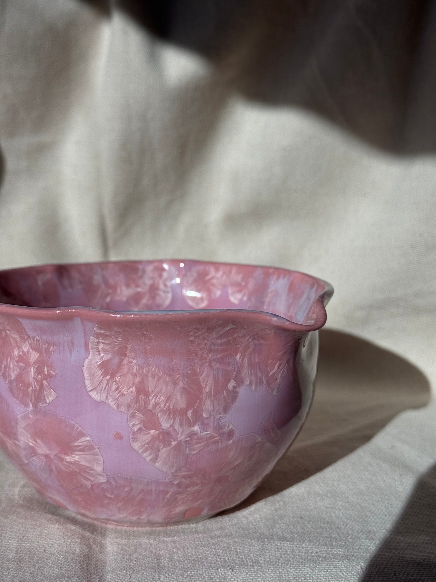 MATCHA BOWL CANDY PINK FLORAL KATAKUCHI 🌸