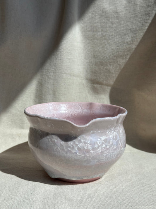 MATCHA BOWL POWDER PINK MARBLE AFLORAL KATAKUCHI 🌸