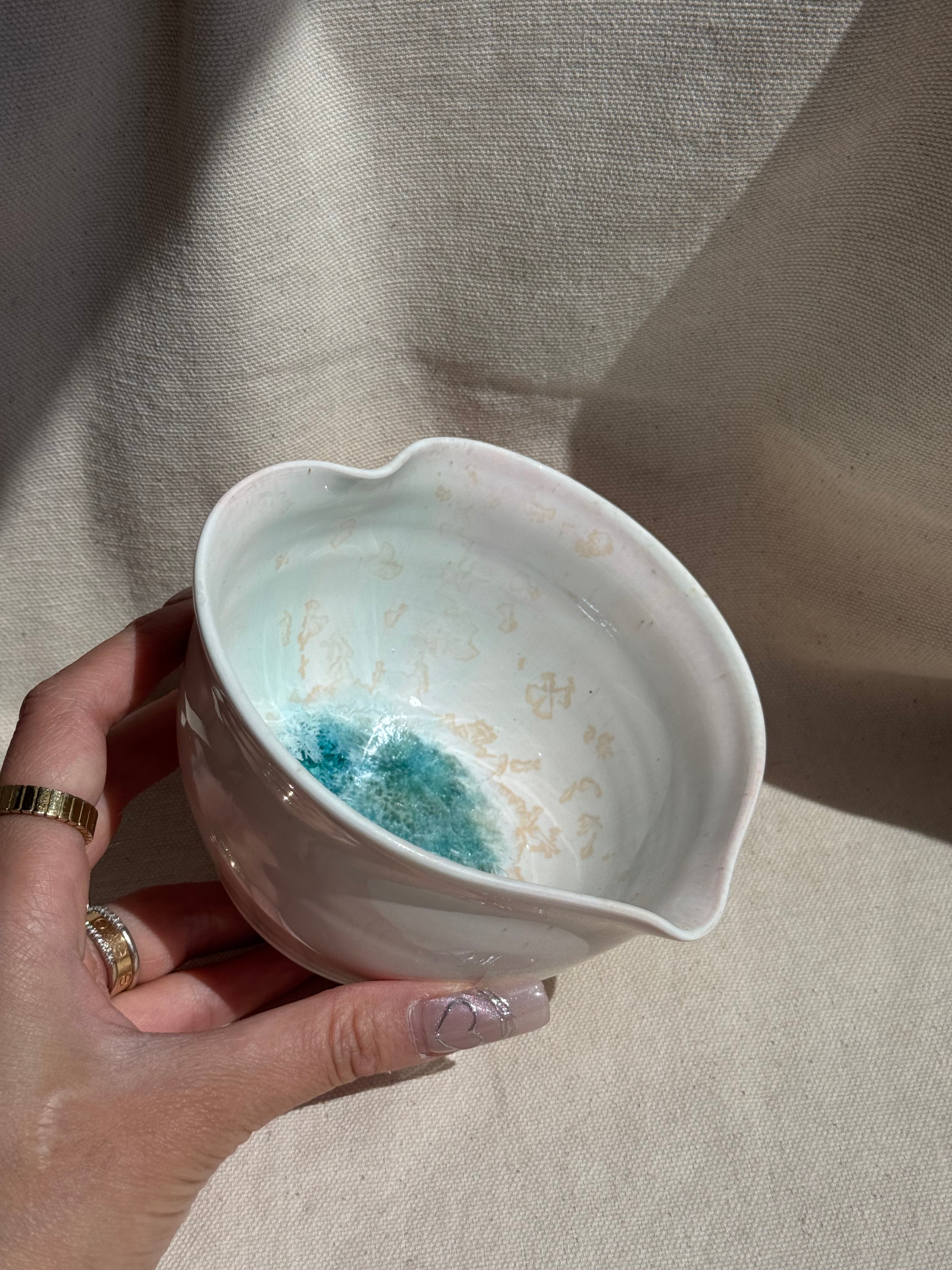 Matcha Bowl Pink Ombre Love Katakuchi - Thumbnail 4