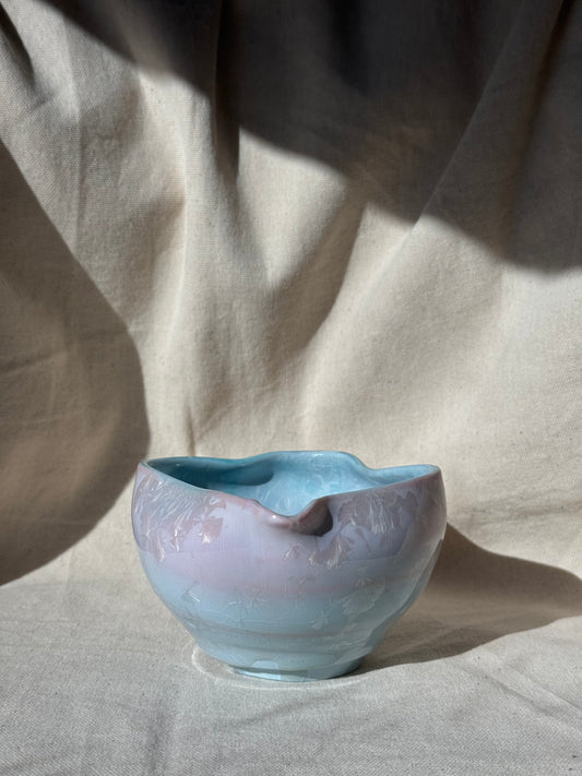 MATCHA BOWL IRREGULAR BLUE PINK OMBRE KATAKUCHI 🌸