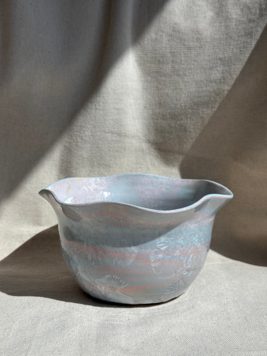 MATCHA BOWL RAINBOW WAVY FLORAL KATAKUCHI 🌸