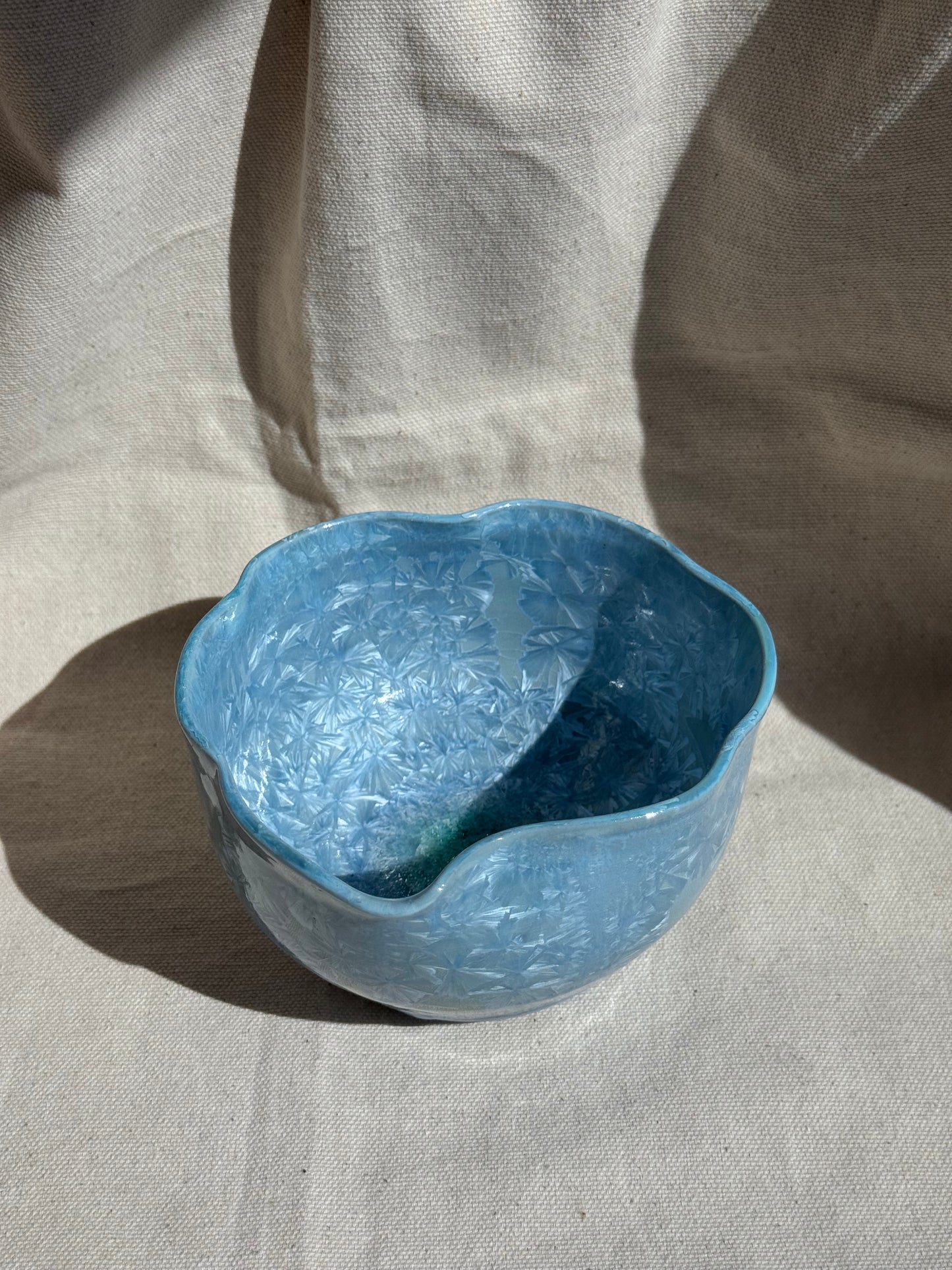 MATCHA BOWL COOL BLUE LEAF KATAKUCHI 🌸