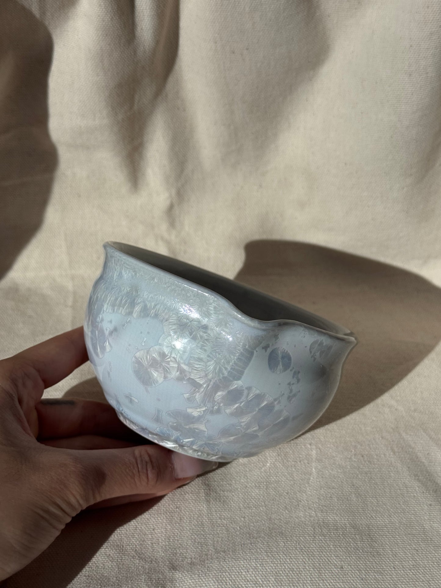 MATCHA BOWL MARBLE ASHY GREY GLAZE KATAKUCHI 🌸