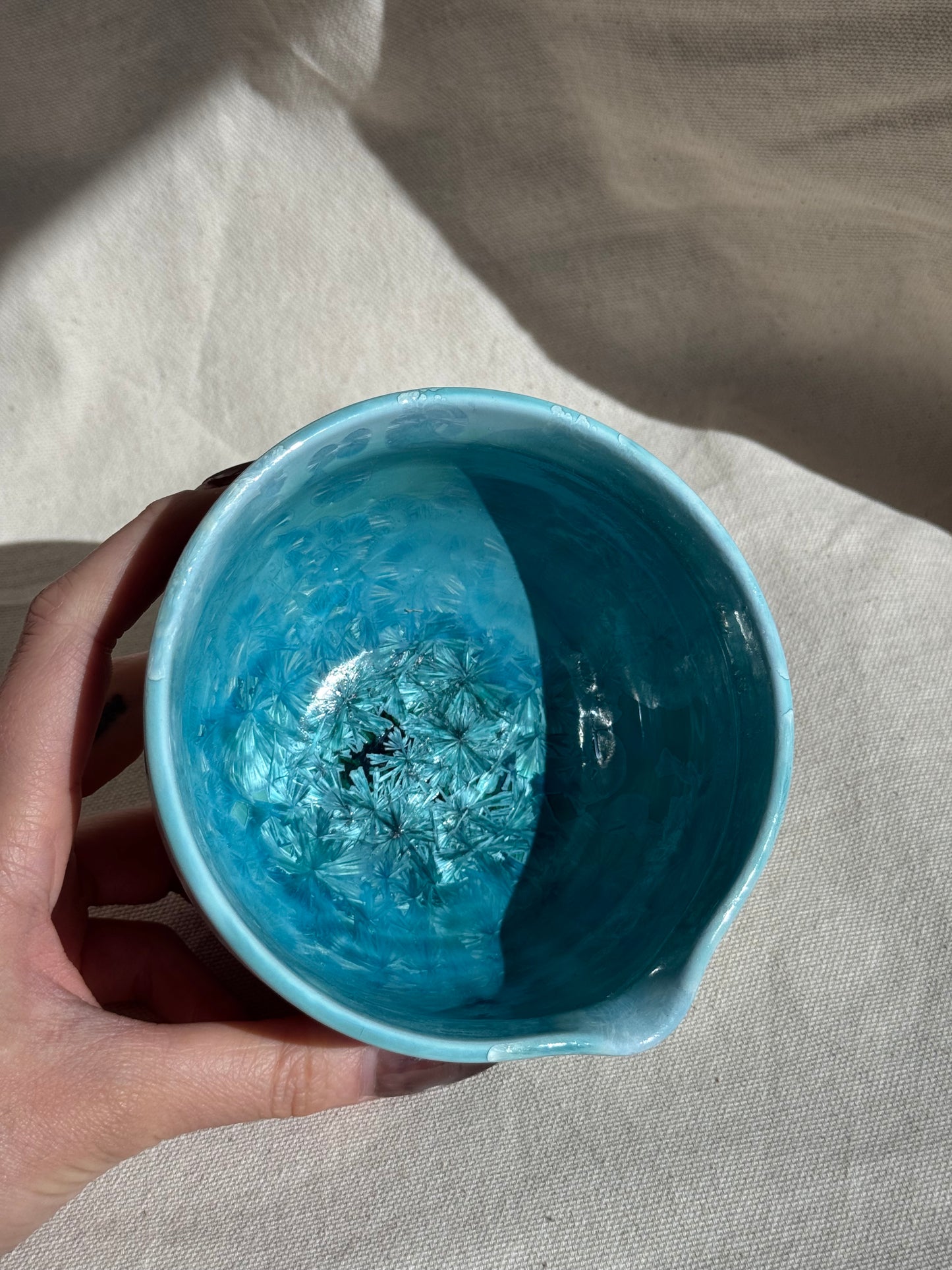 MATCHA BOWL BLUE YELLOW TONE KATAKUCHI 🌸