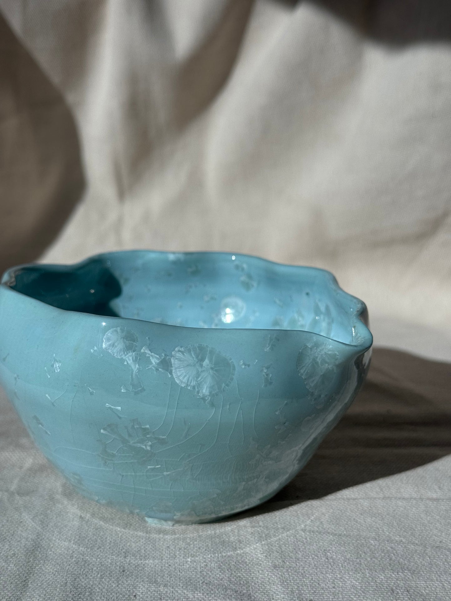 MATCHA BOWL MINTY RUFFLE FLORAL KATAKUCHI 🌸