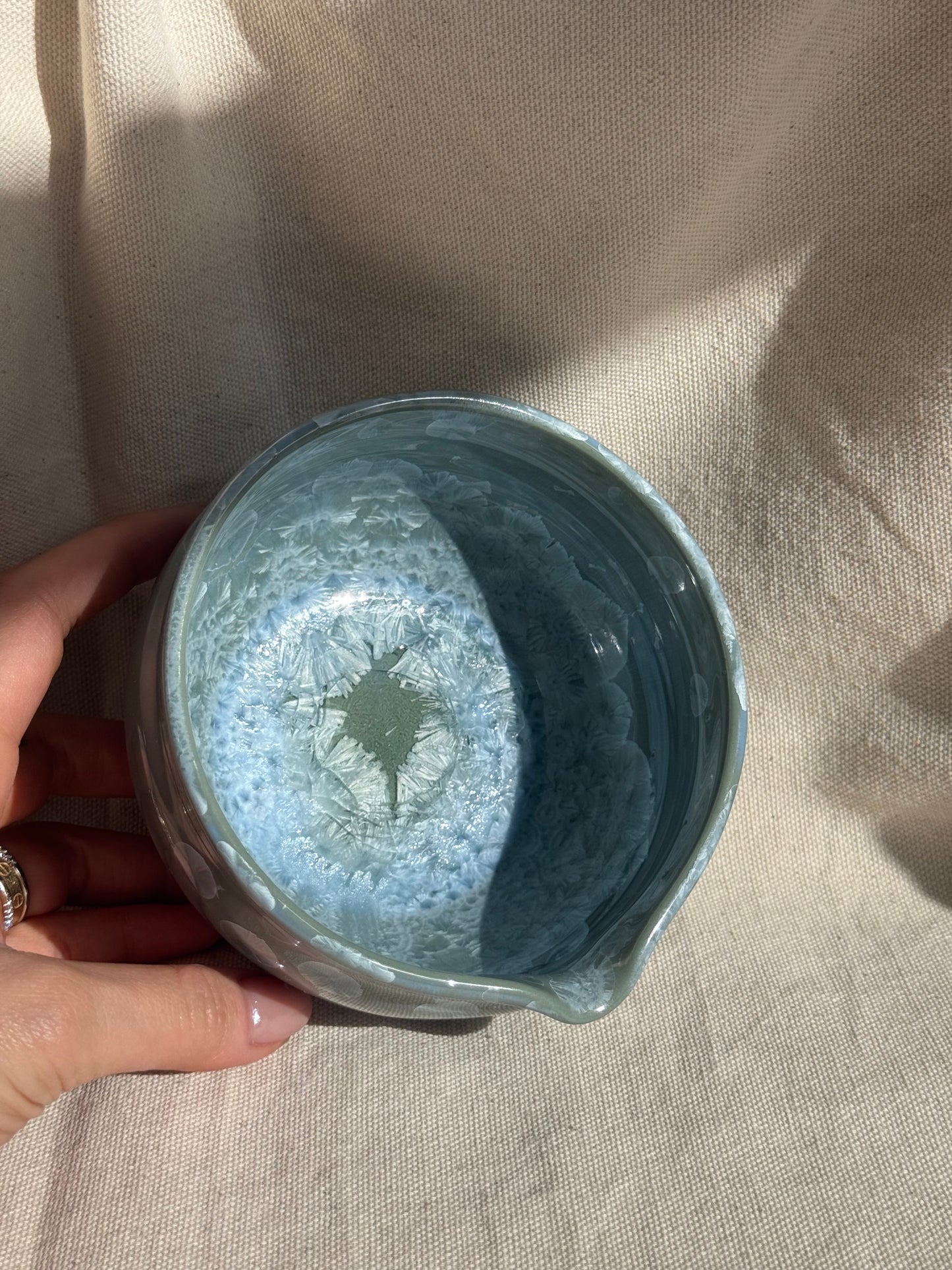 MATCHA BOWL SAGE GREEN GLAZE KATAKUCHI 🌸