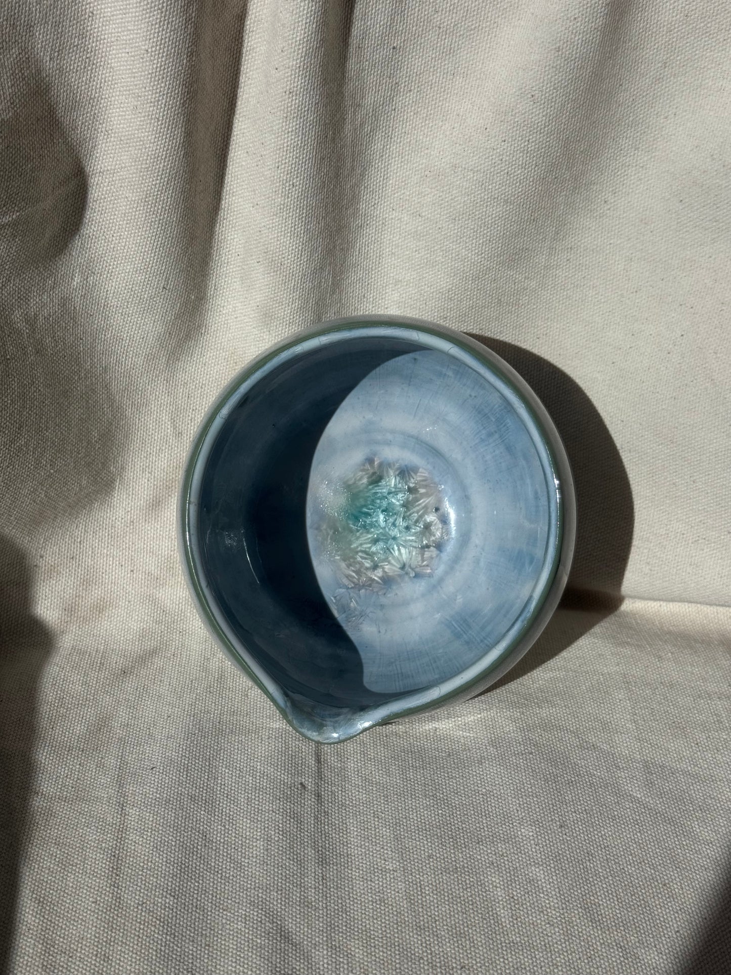 MATCHA BOWL BLUE GREEN CLAY KATAKUCHI 🌸