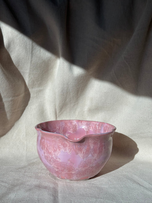 MATCHA BOWL CANDY PINK FLORAL KATAKUCHI 🌸