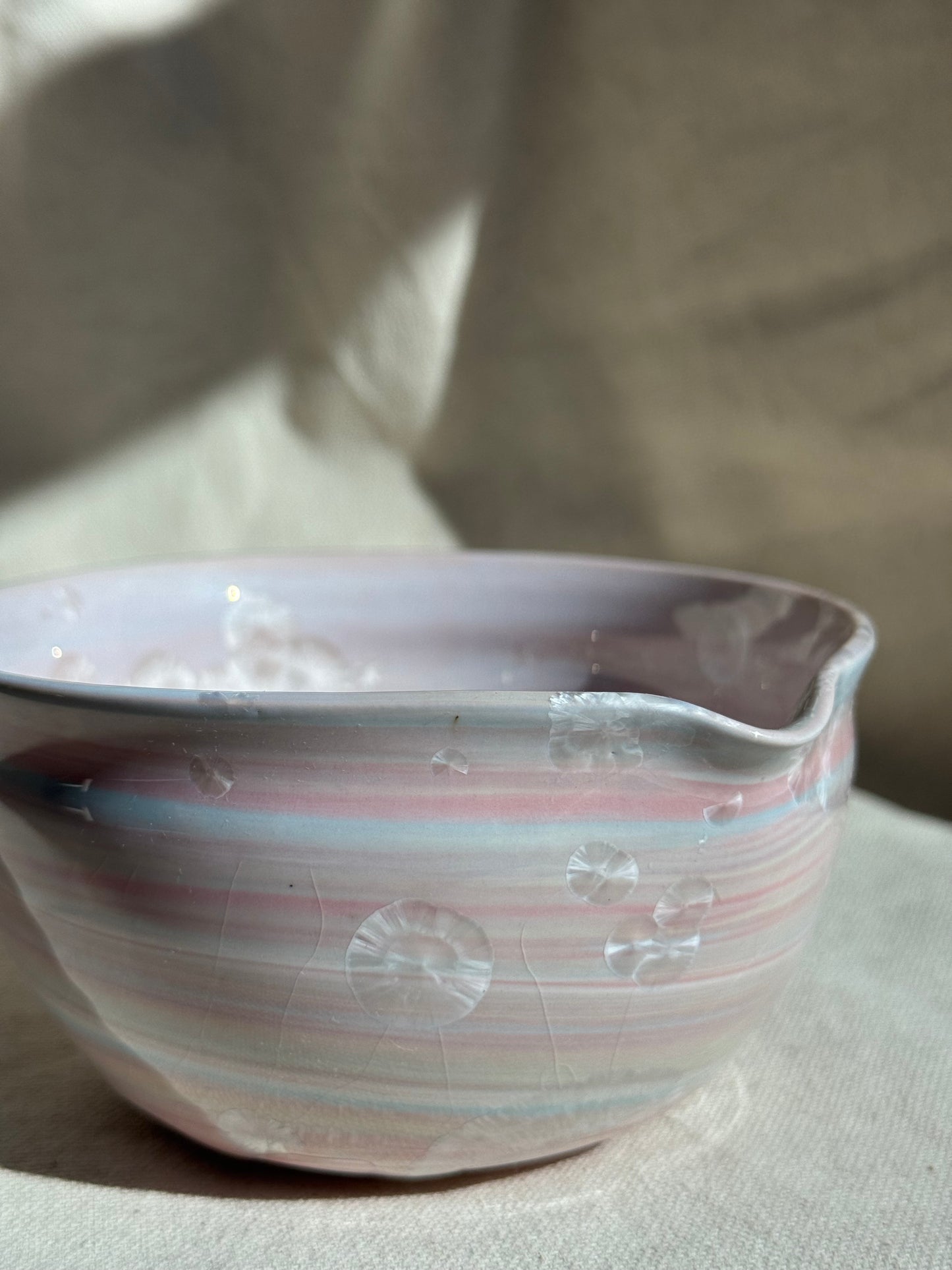 MATCHA BOWL RAINBOW GLAZE KATAKUCHI 🌸